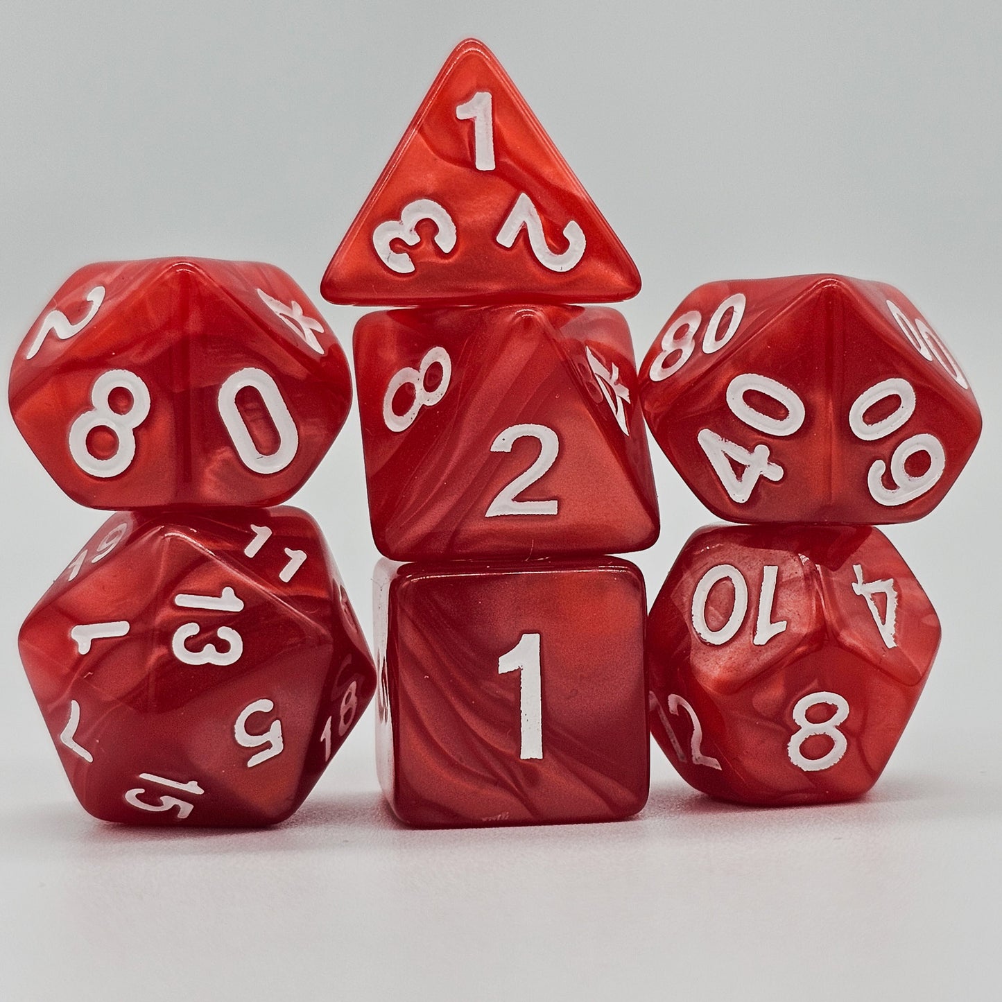 42 Piece DND Dice Set + 6 Velvet Dice Bags
