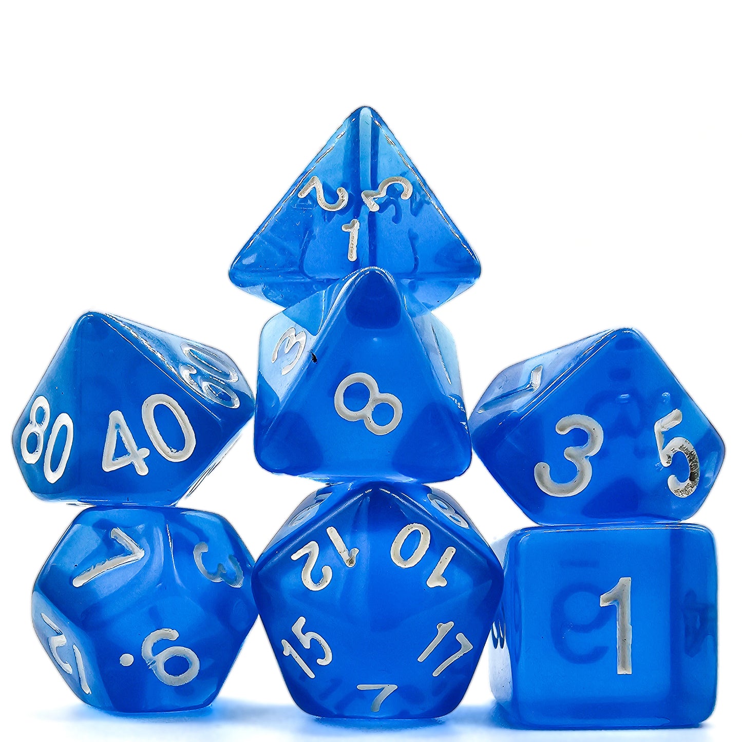 42 Piece DND Dice Set + 6 Velvet Dice Bags
