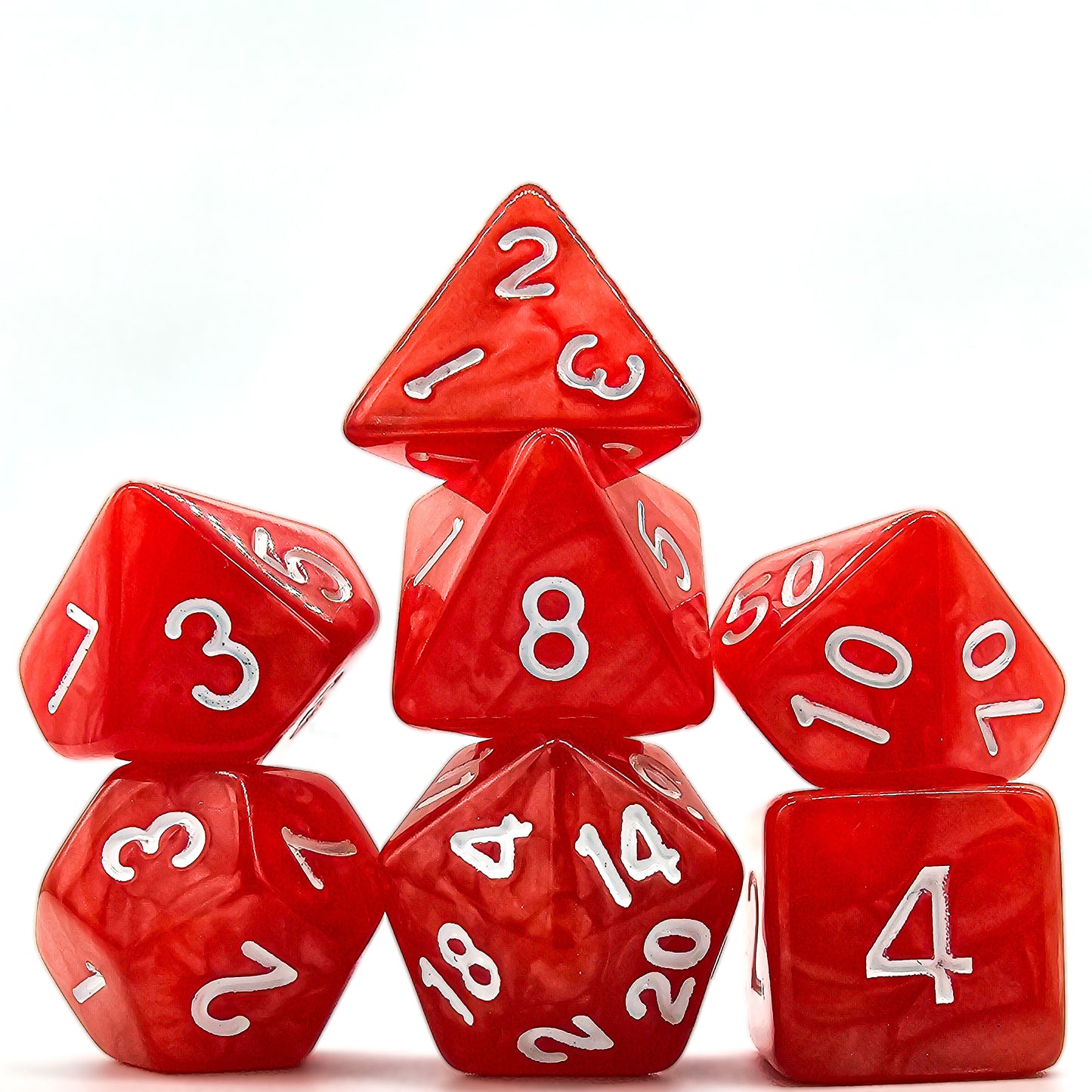 42 Piece DND Dice Set + 6 Velvet Dice Bags