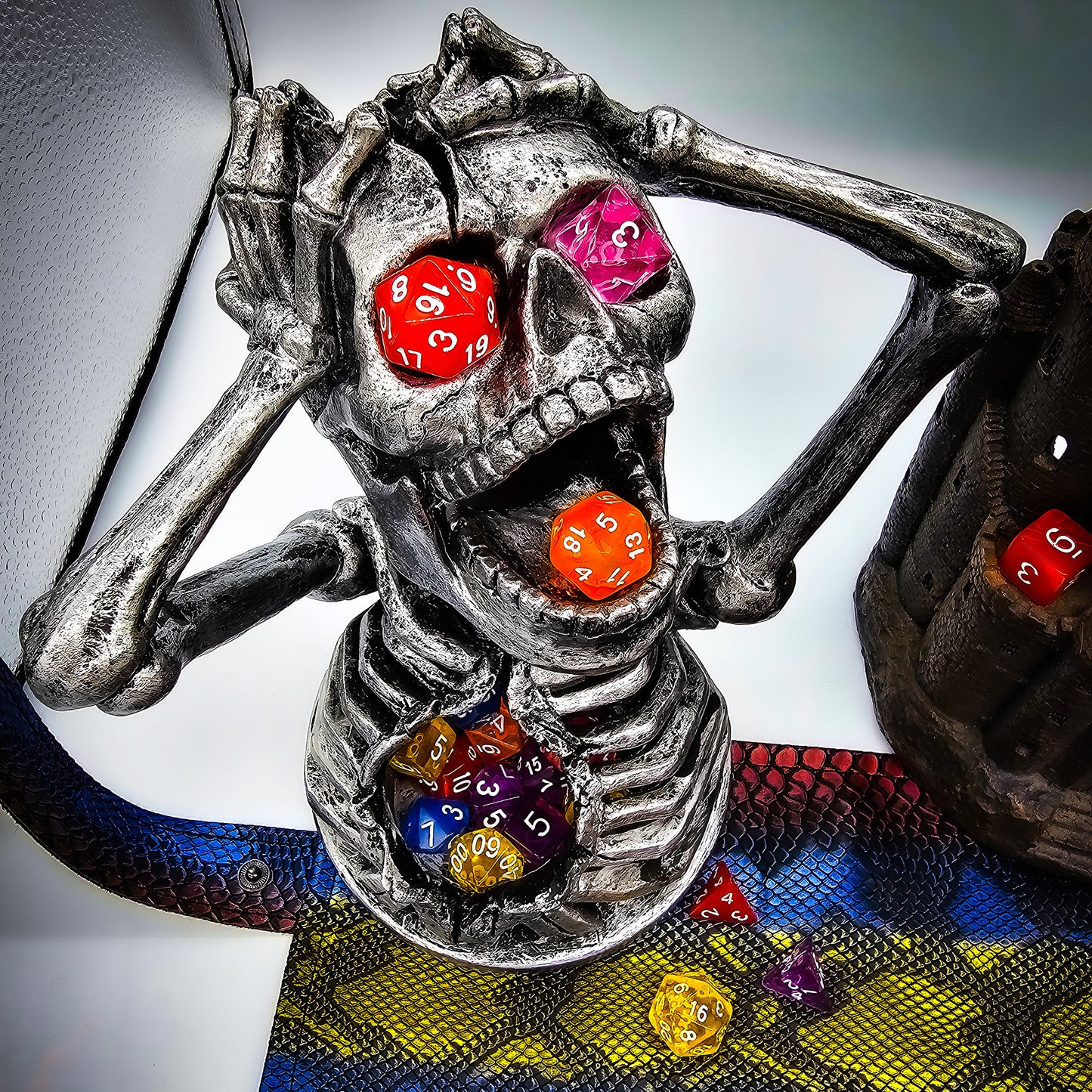 42 Piece DND Dice Set + 6 Velvet Dice Bags