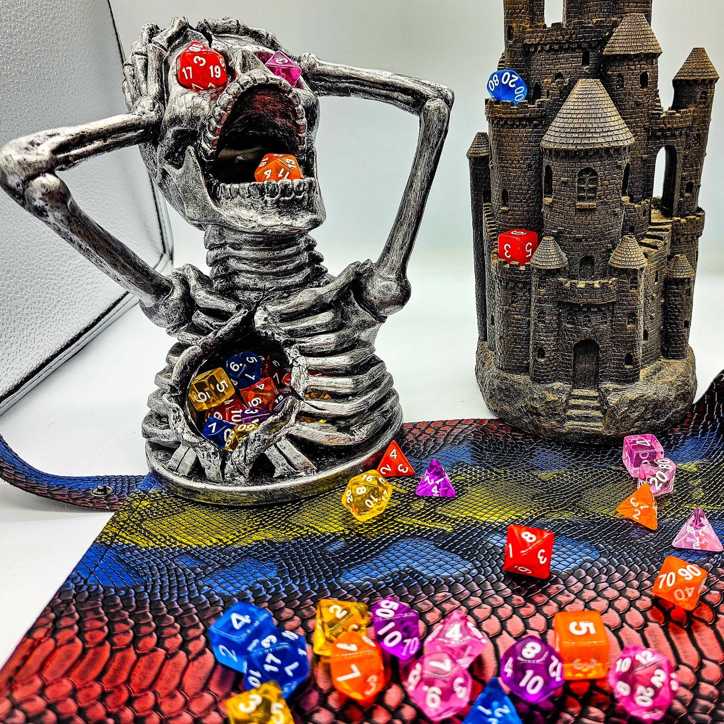 42 Piece DND Dice Set + 6 Velvet Dice Bags