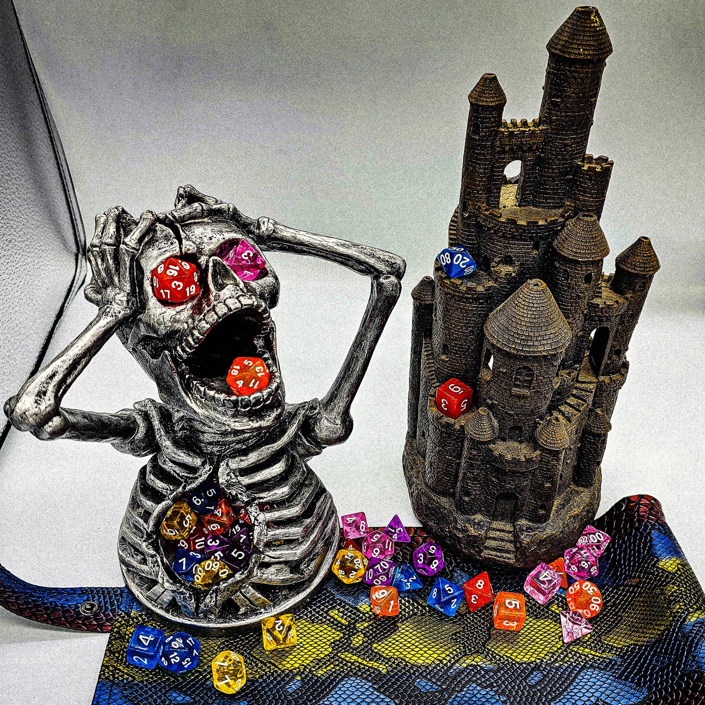 42 Piece DND Dice Set + 6 Velvet Dice Bags