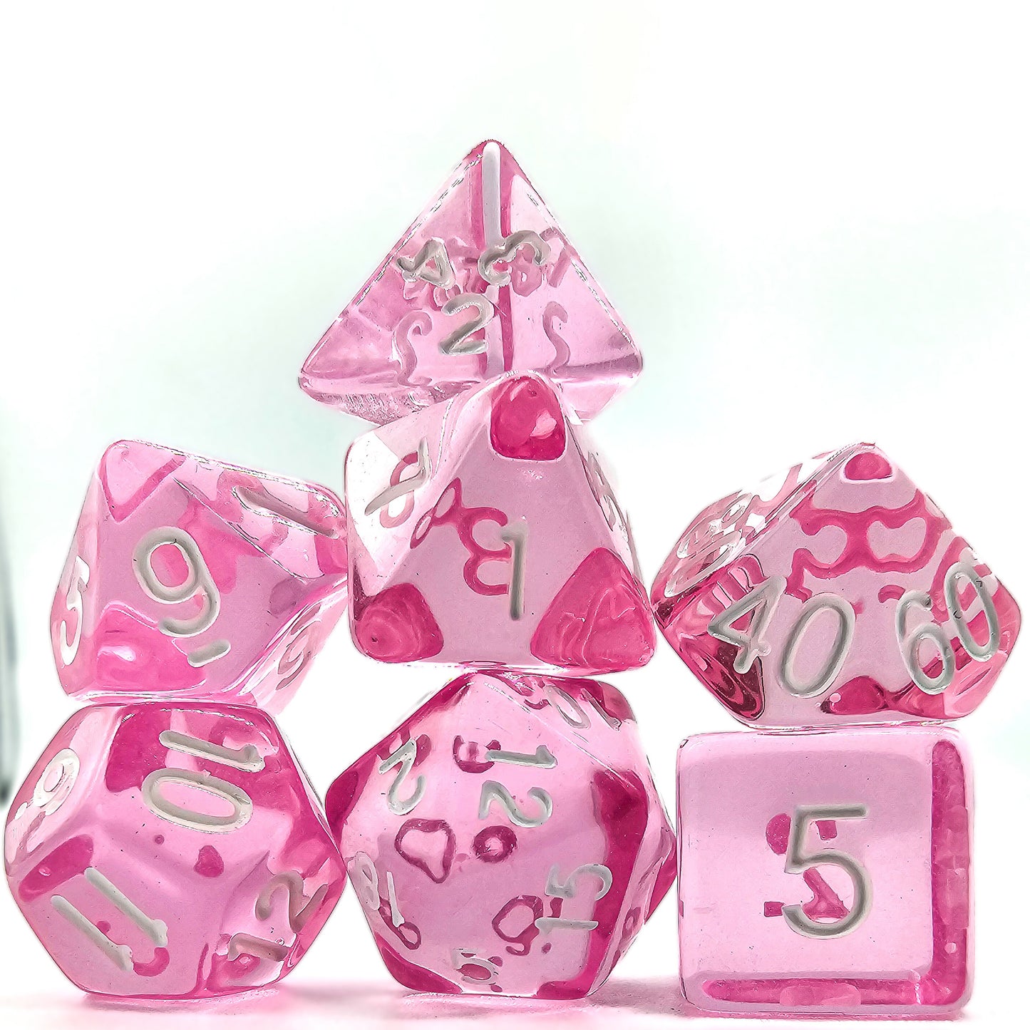 42 Piece DND Dice Set + 6 Velvet Dice Bags