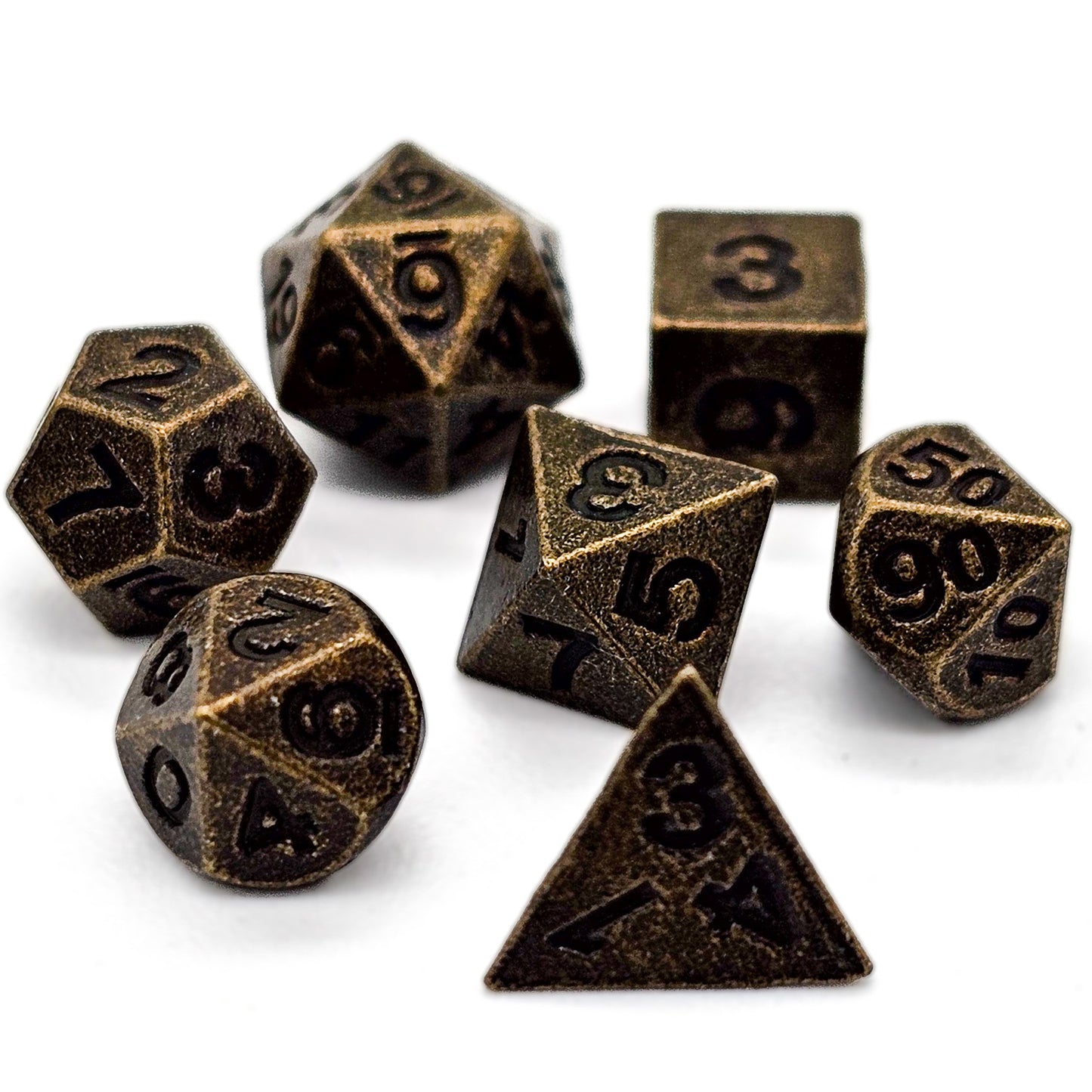 6mm Mini Copper Metal DND Dice Set