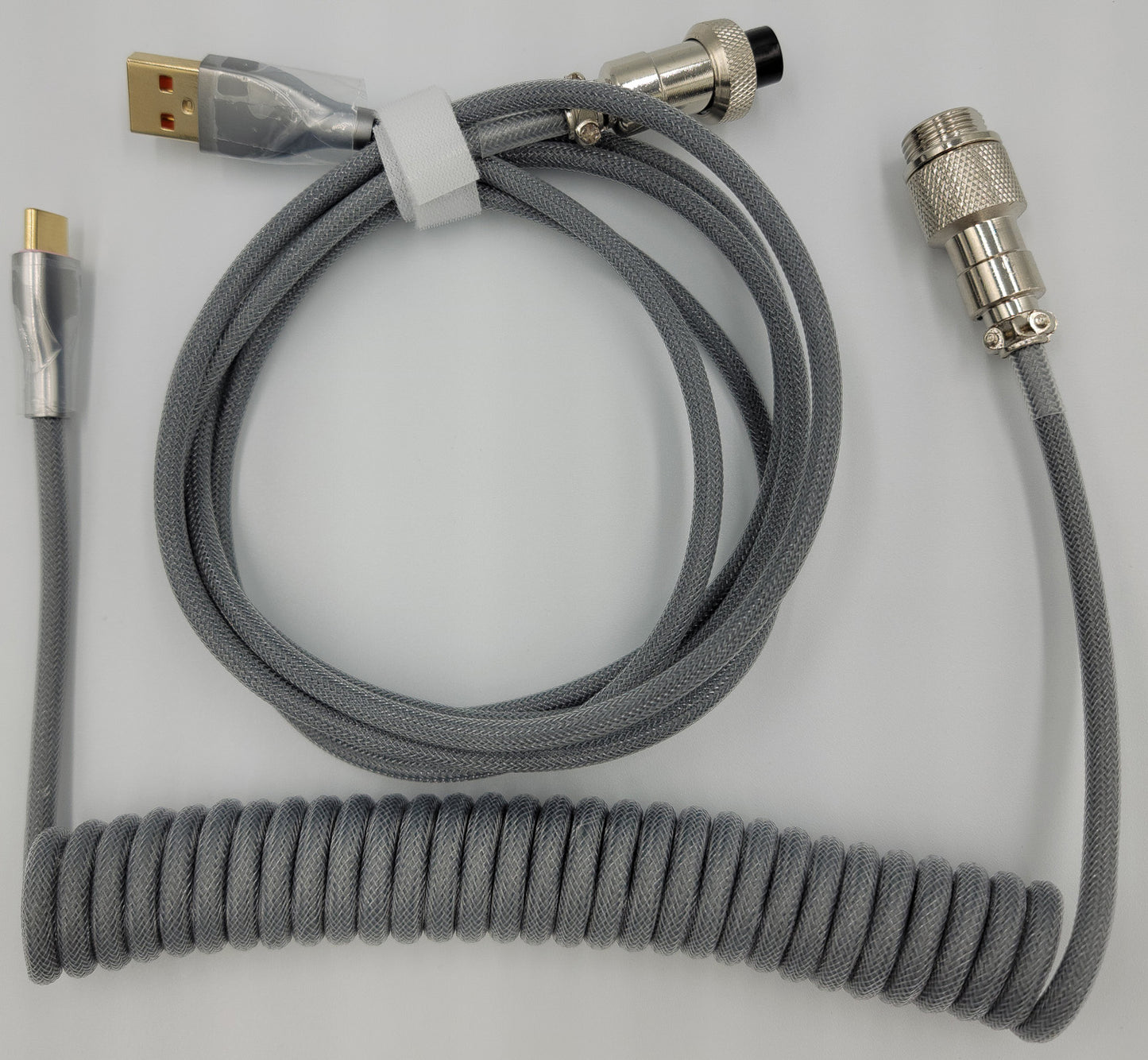 Custom Coiled USB Type C Aviator Cables (6ft)