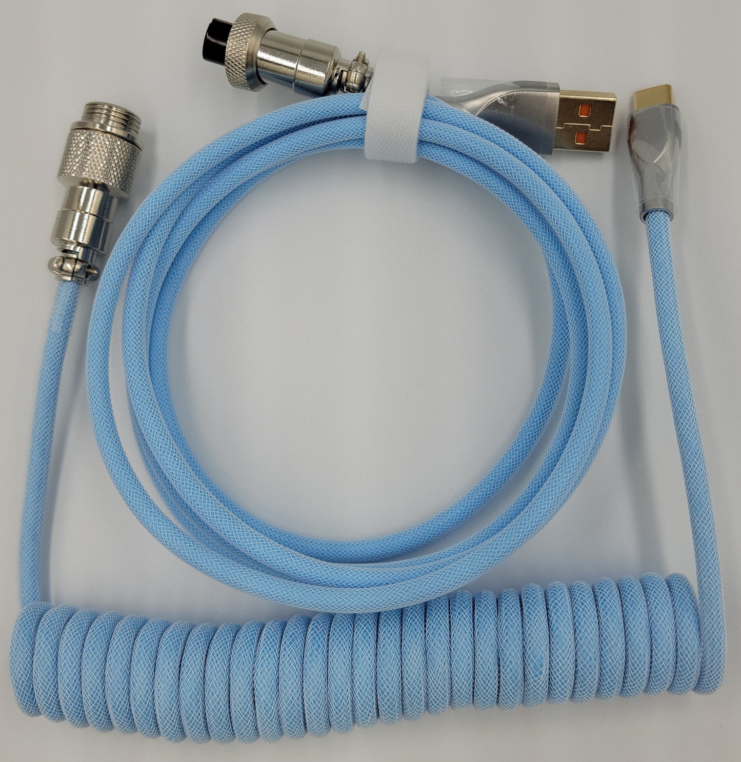 Custom Coiled USB Type C Aviator Cables (6ft)