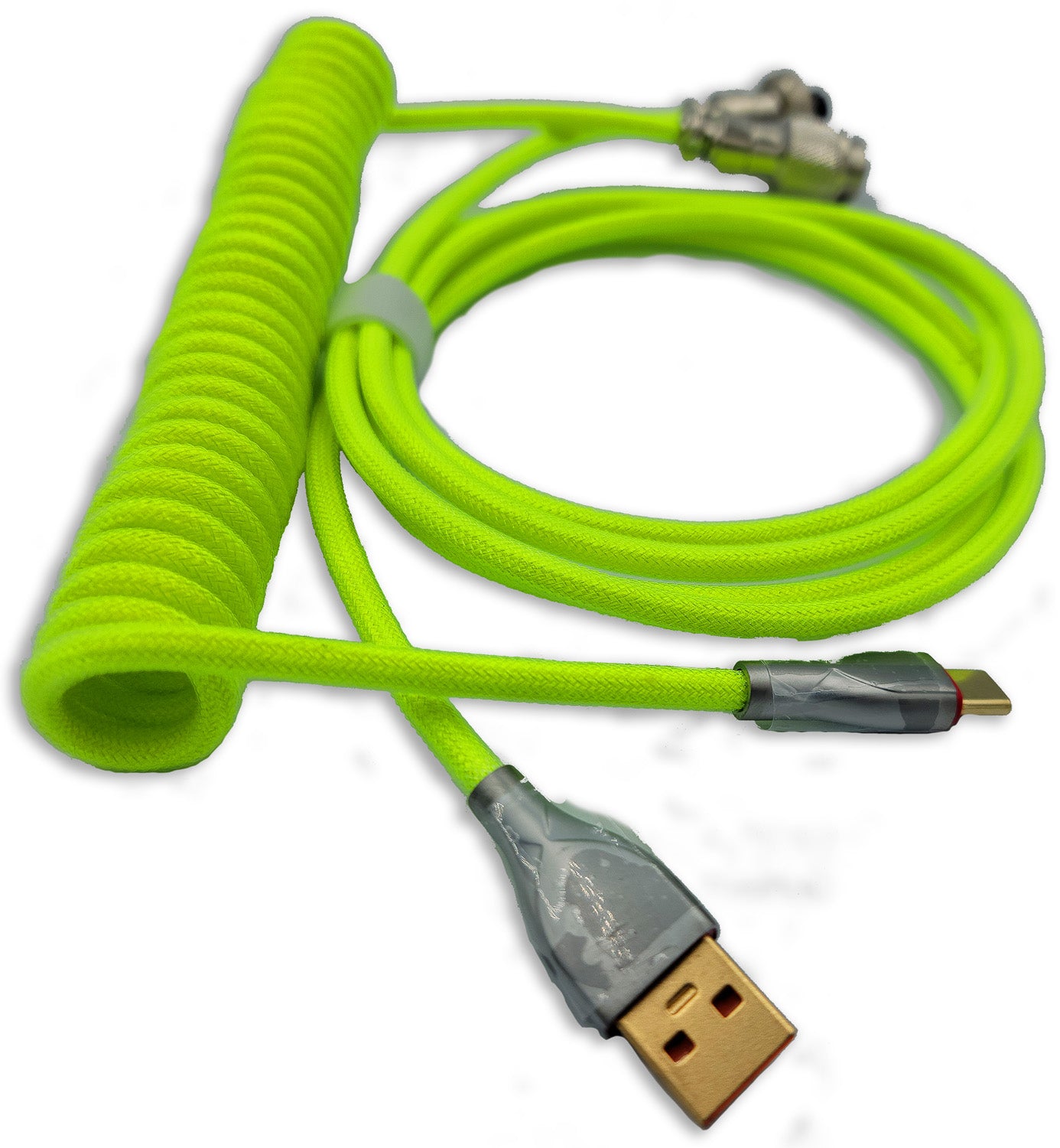 Custom Coiled USB Type C Aviator Cables (6ft)
