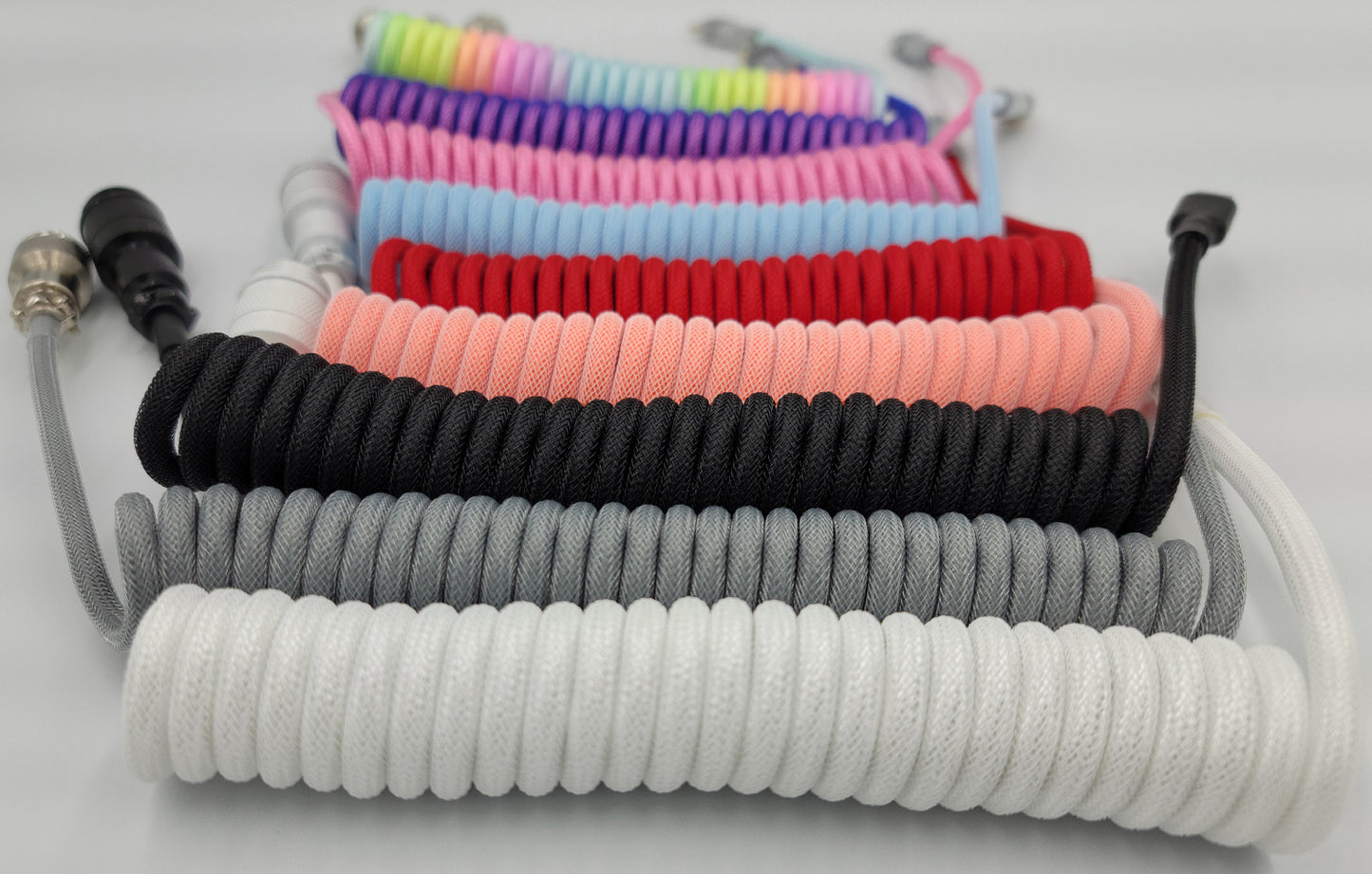 Custom Coiled USB Type C Aviator Cables (6ft)
