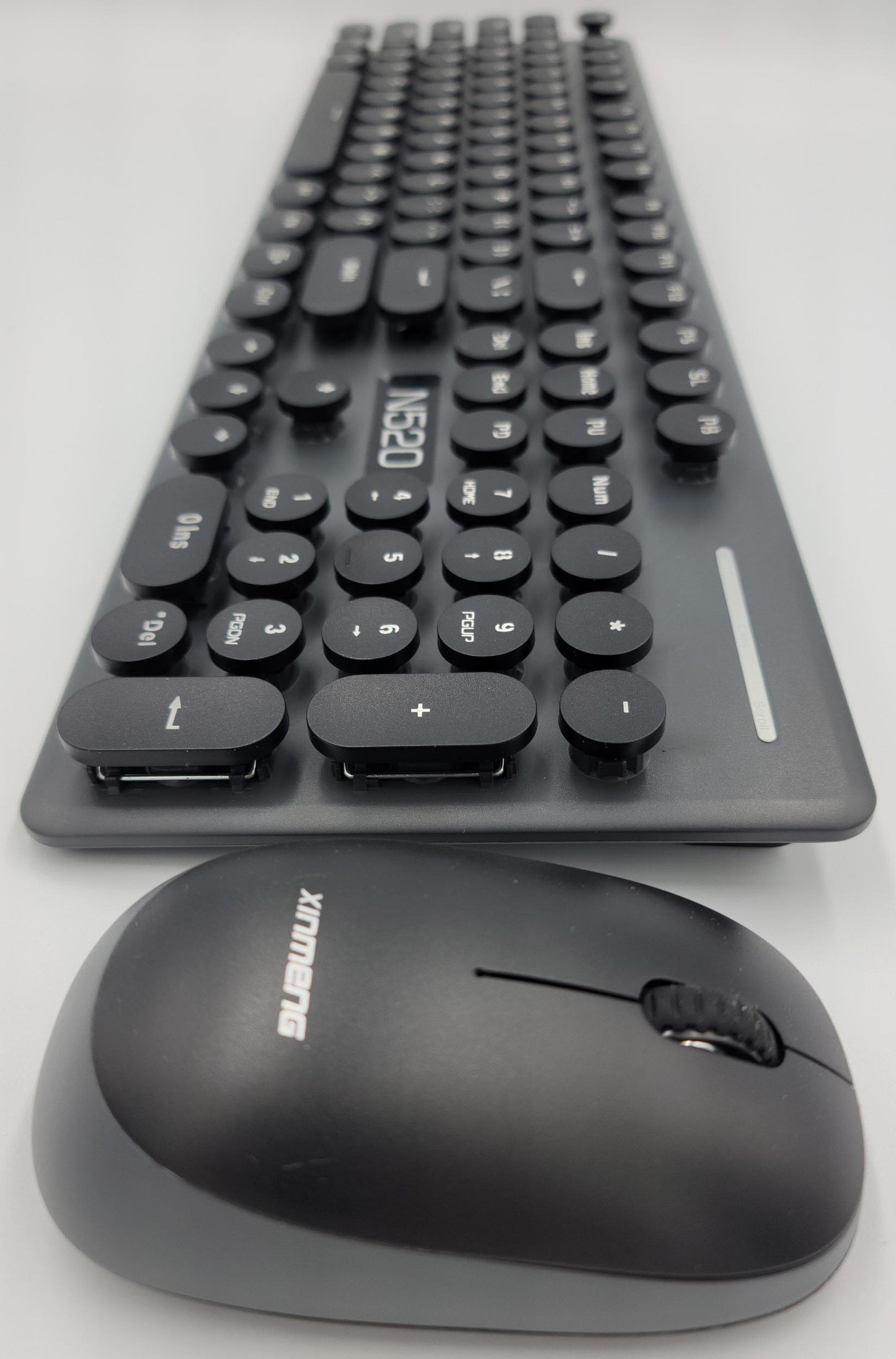 Mini 2.4G Wireless Keyboard and Mouse Combo Round Keys Computer Laptop Mac Apple