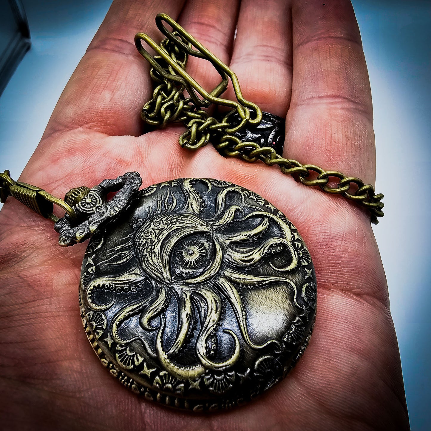Cthulhu DND Old Fashioned Pocket Watch Case