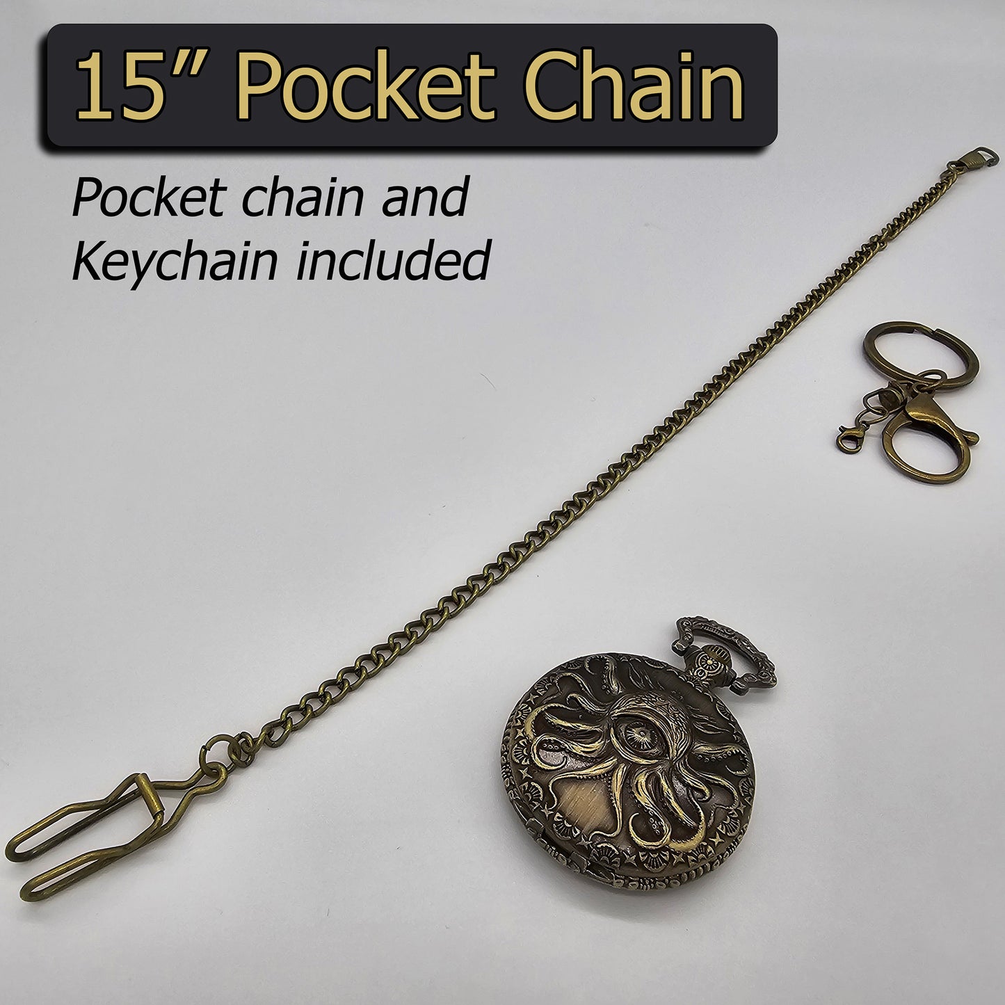 Cthulhu DND Old Fashioned Pocket Watch Case
