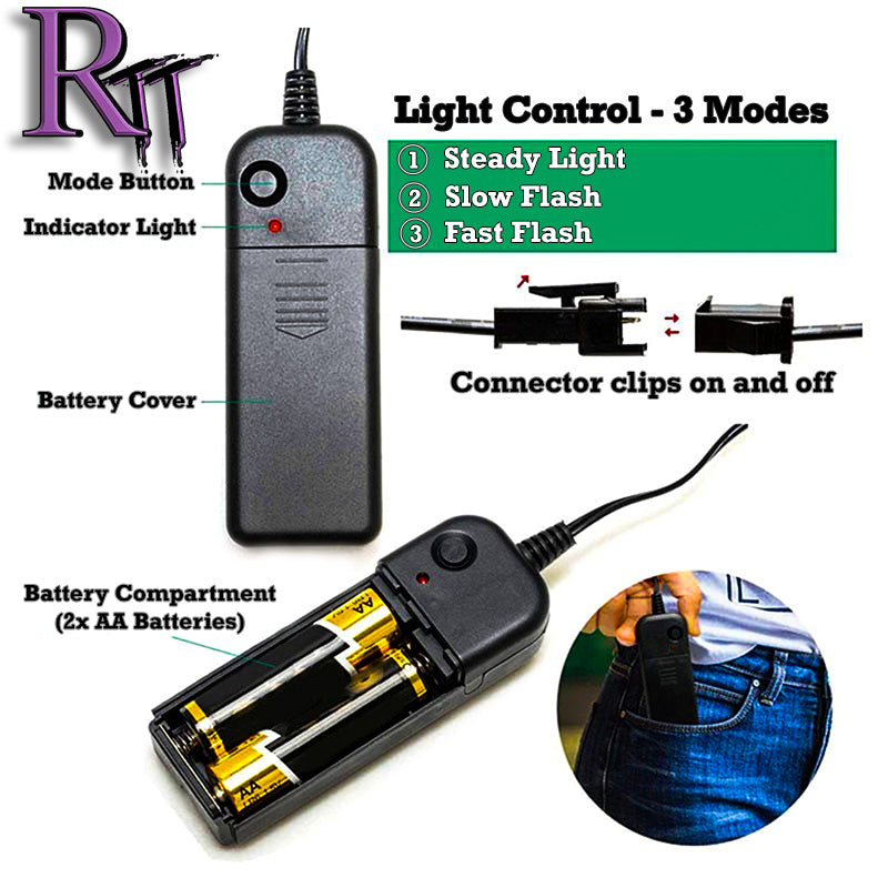 LED Phantom Vampire Mask