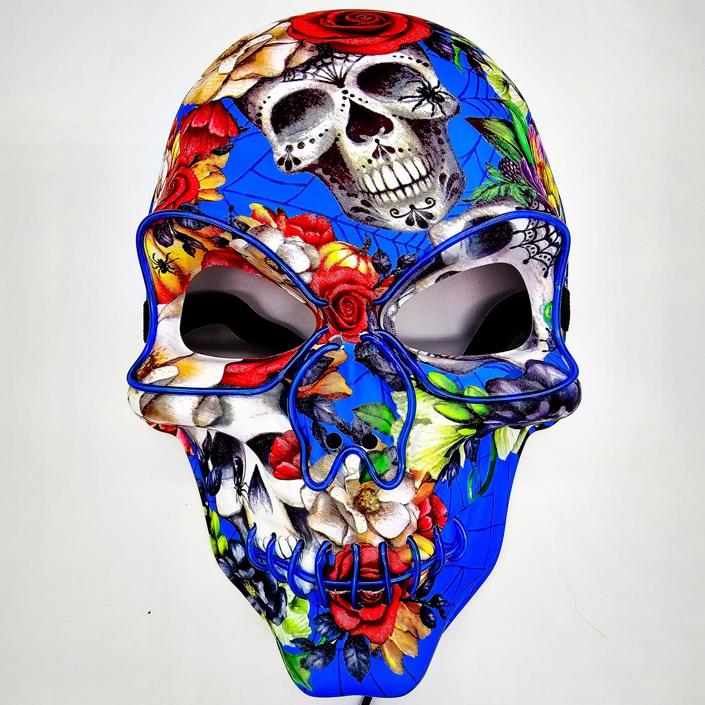 LED Skull Mask w/ Flowers