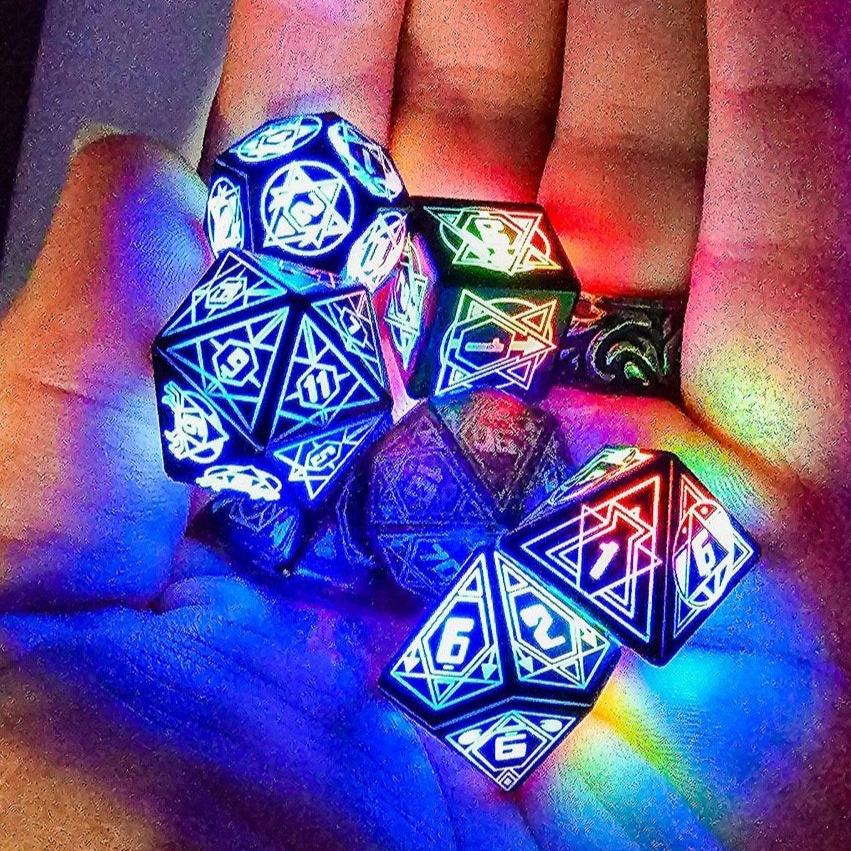 Light Up LED DND Dice Set