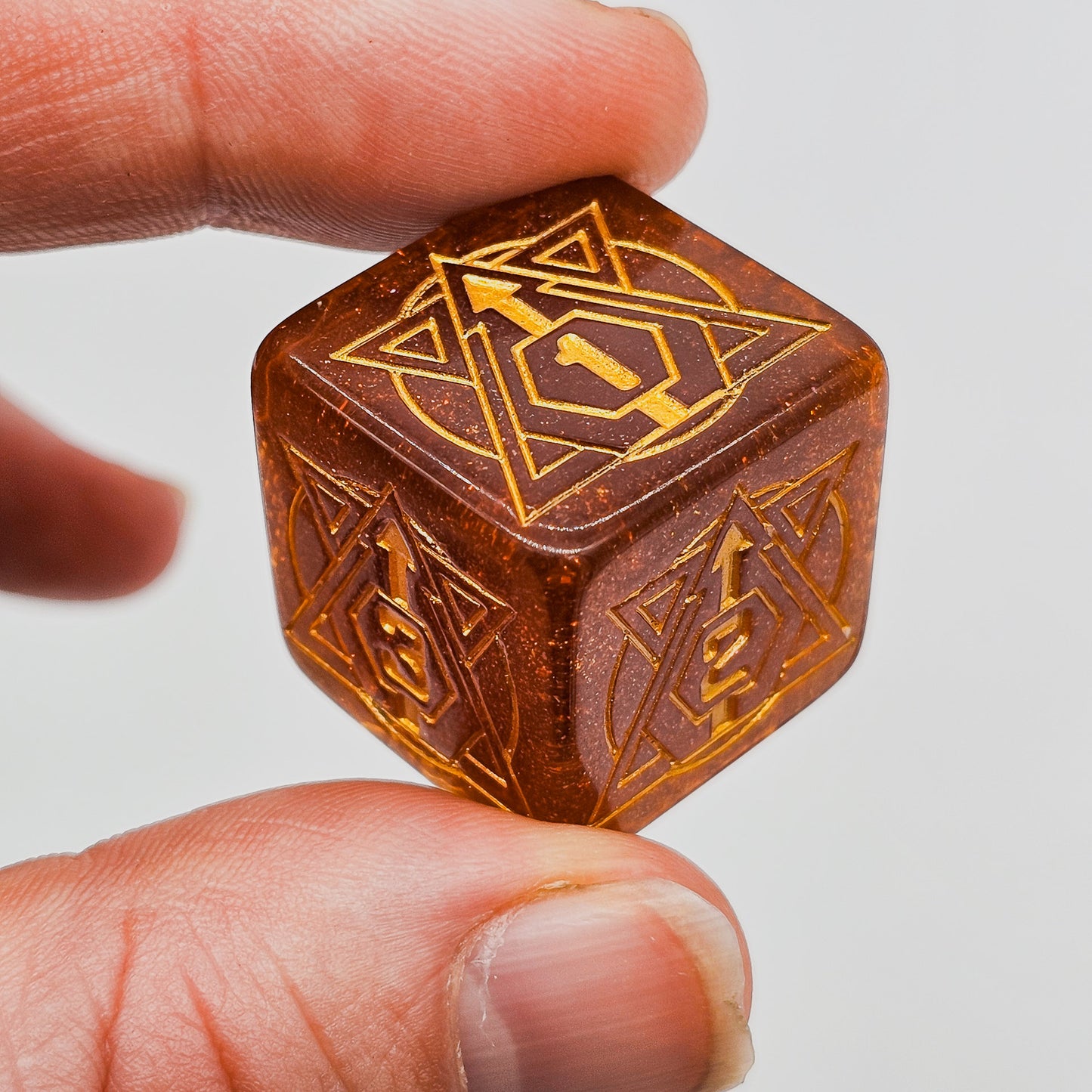 Orange Constellation DND Dice