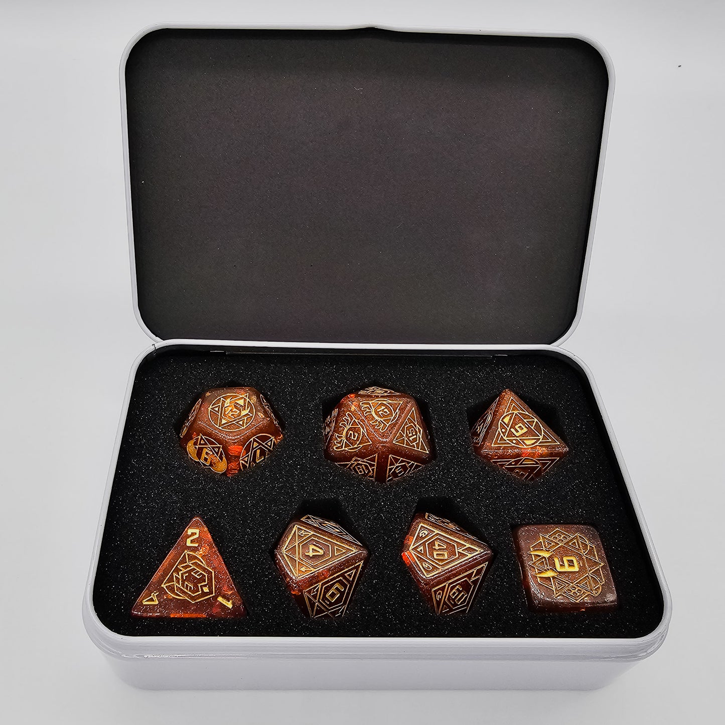 Orange Constellation DND Dice