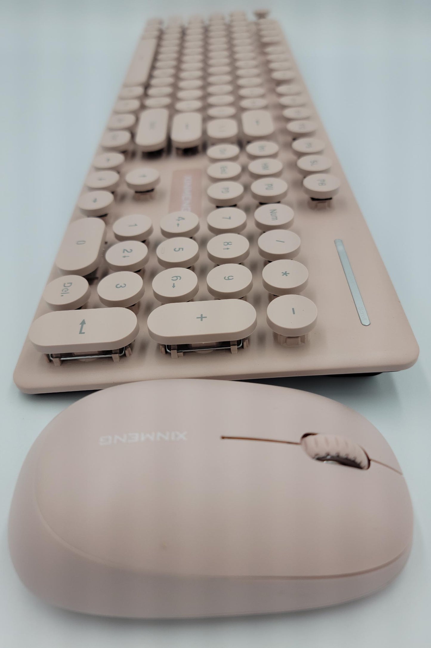 Mini 2.4G Wireless Keyboard and Mouse Combo Round Keys Computer Laptop Mac Apple