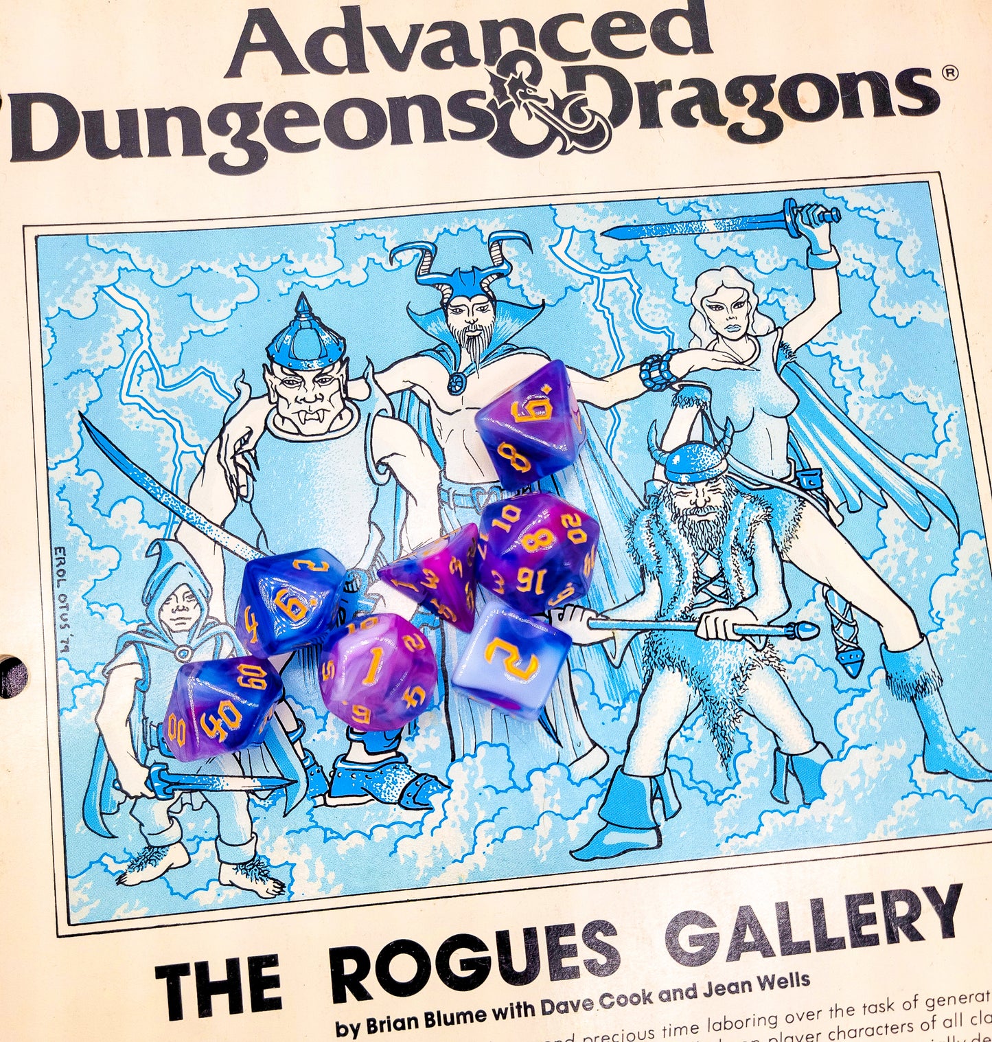 7 Peice Pink, Blue & Purple Resin DND Set