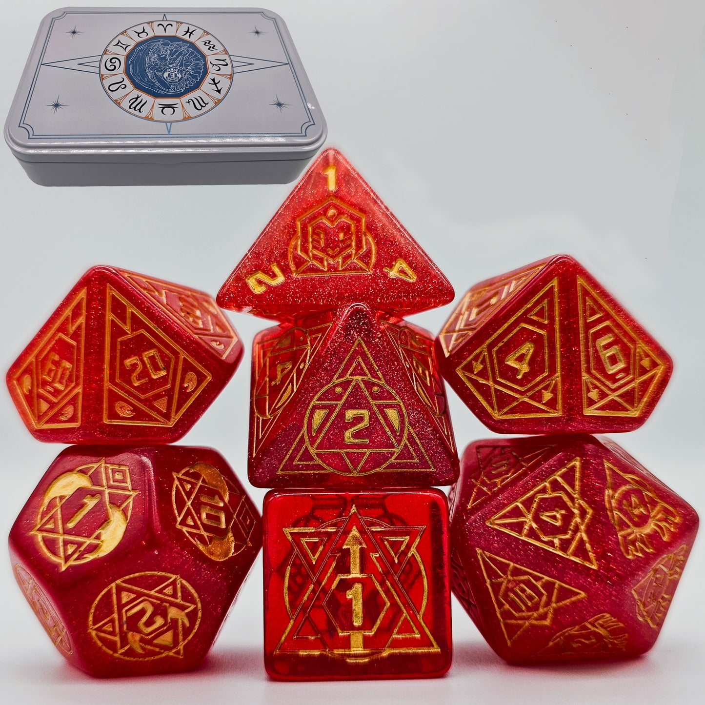 Red Constellation DND Dice
