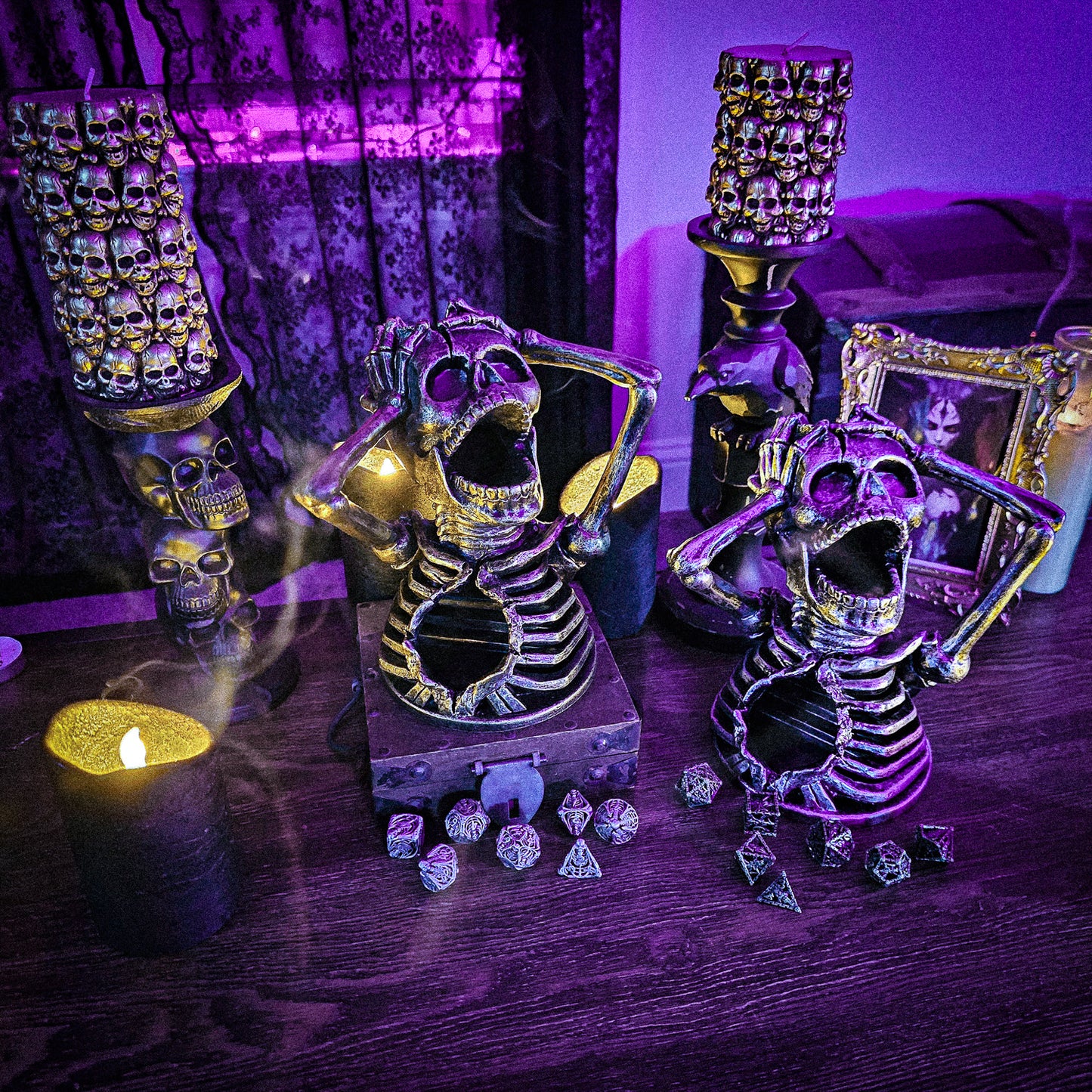 Skeleton DND Dice Tower