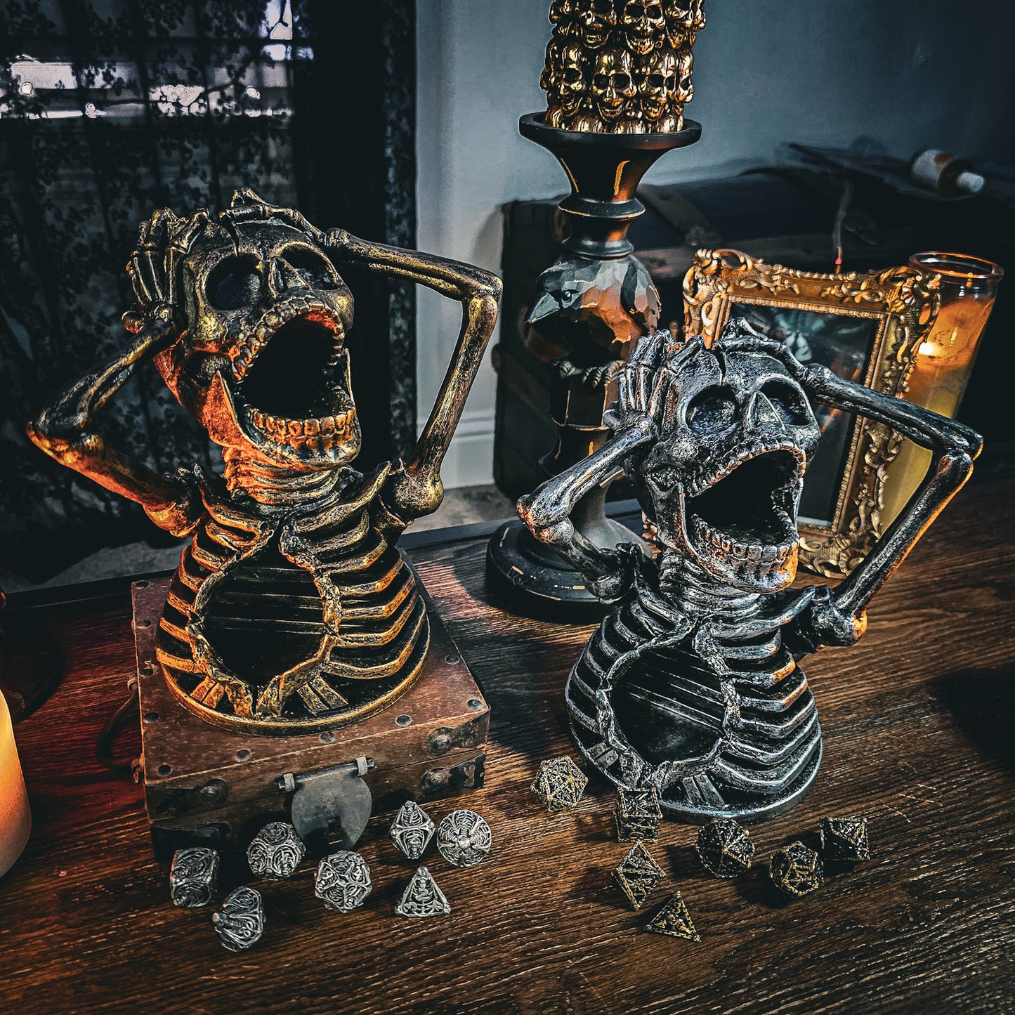 Skeleton DND Dice Tower