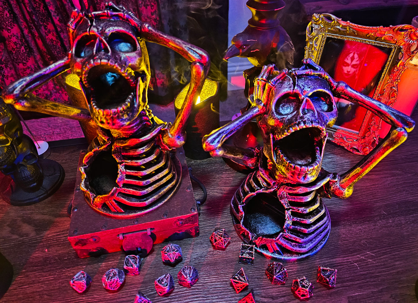 Skeleton DND Dice Tower