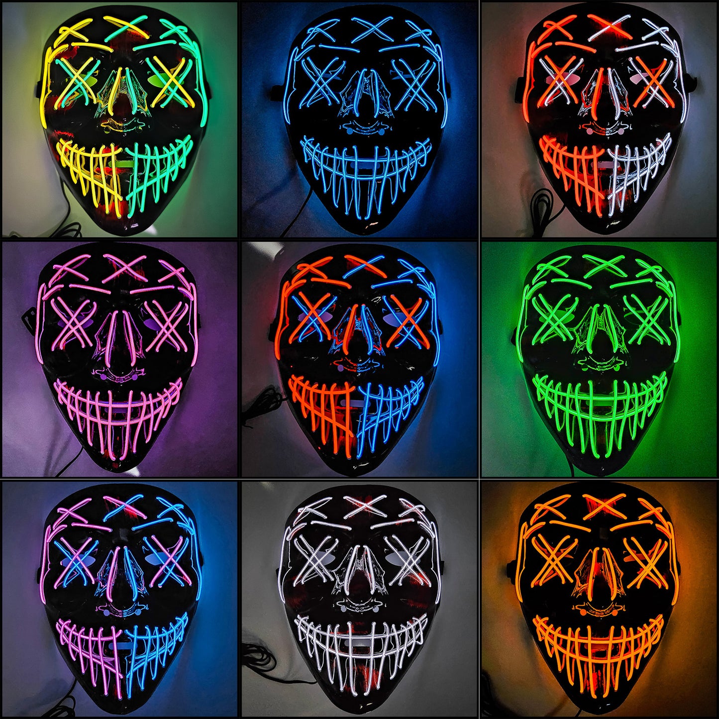 The Purge "Stitches" LED Mask