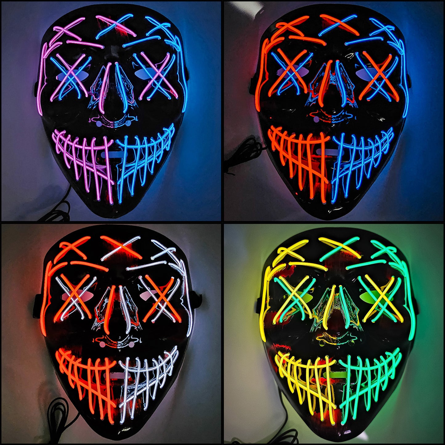 The Purge "Stitches" LED Mask
