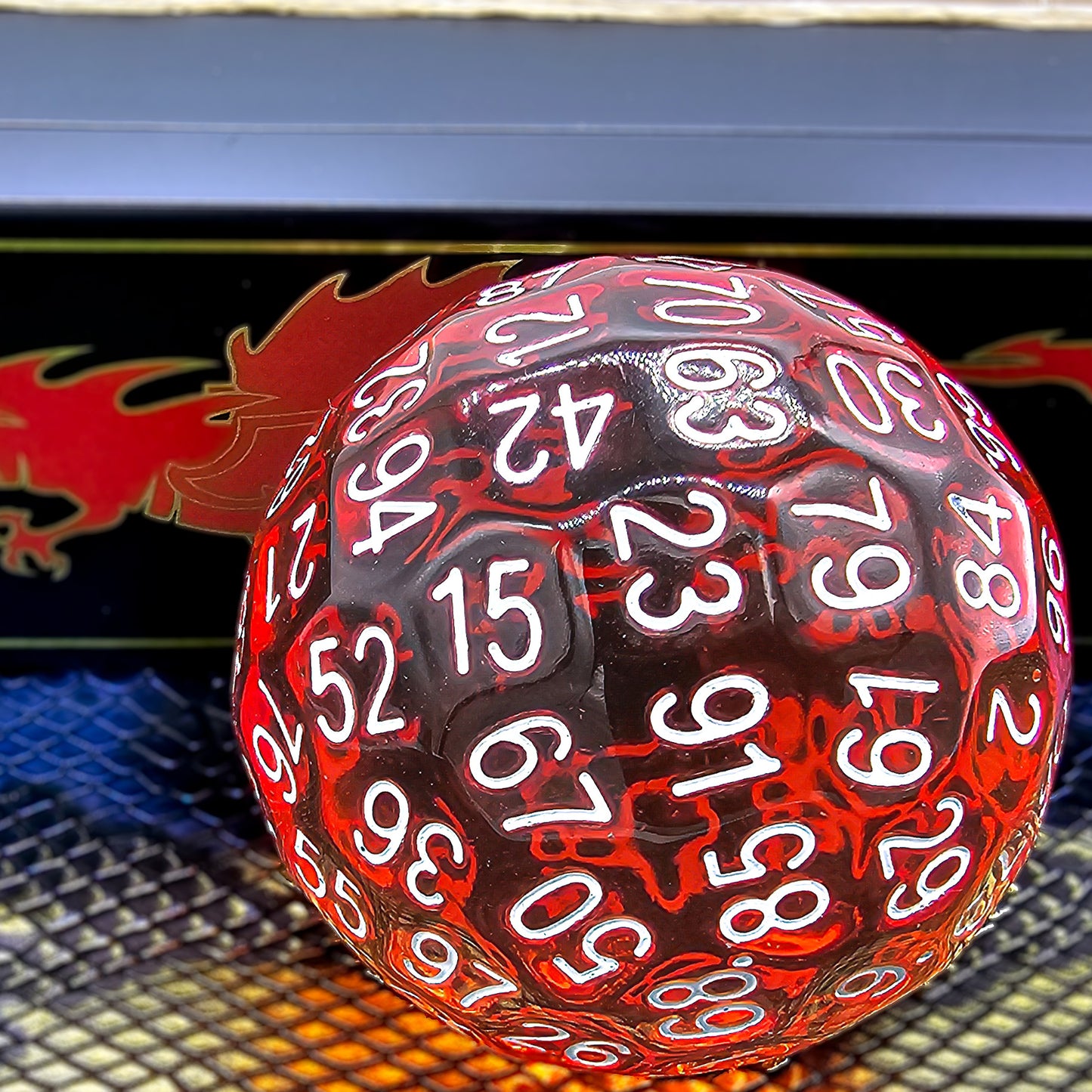 Resin Transparent Orange D100 DND Dice
