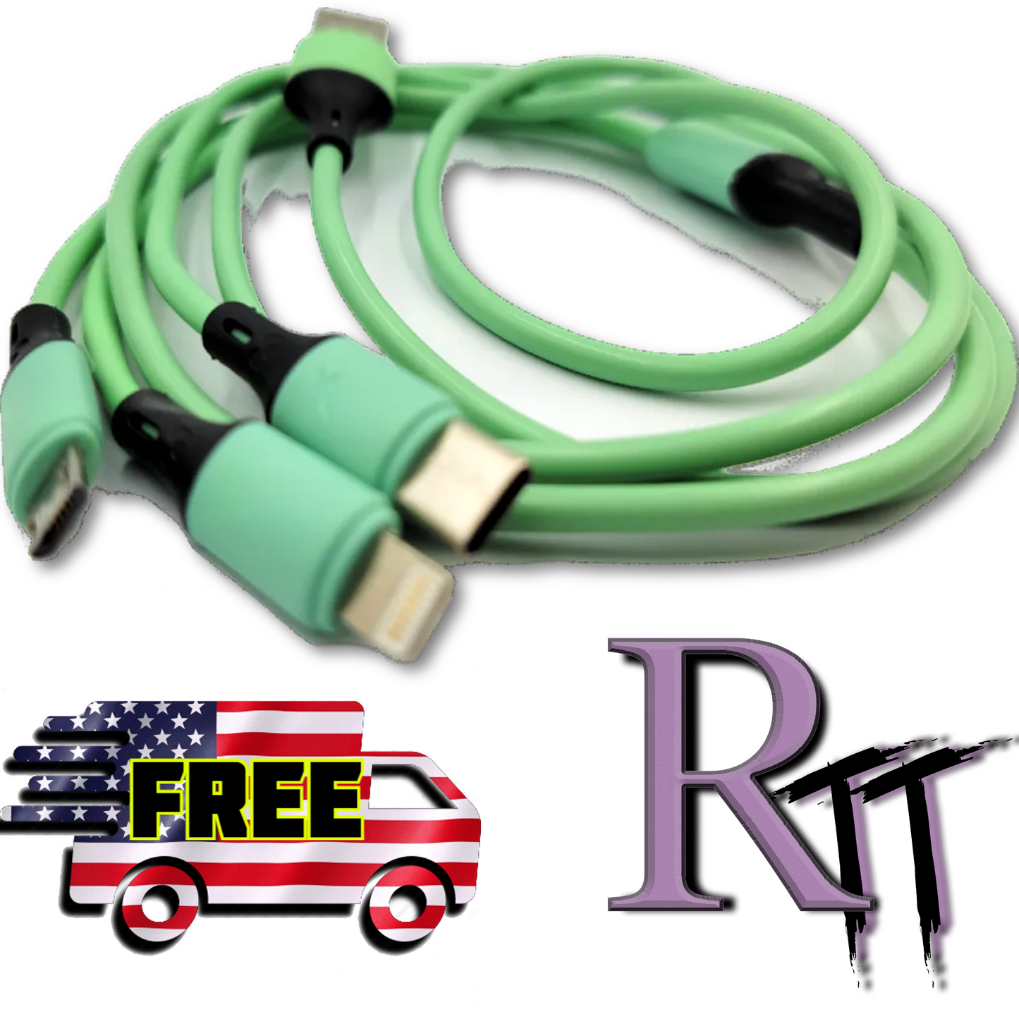 3 in 1 Fast Charging Phone Cable (3ft)