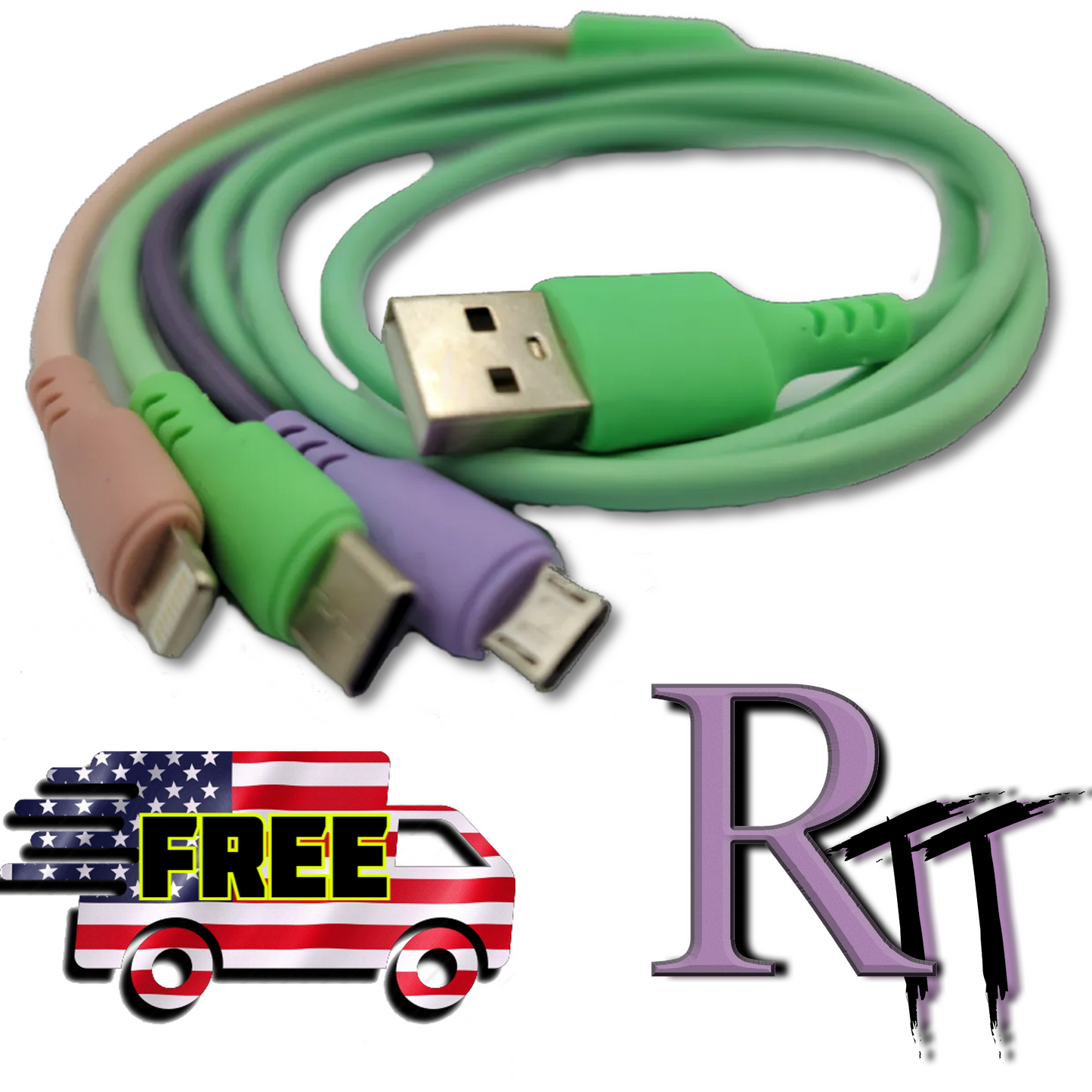3 in 1 Fast Charging Phone Cable (3ft)