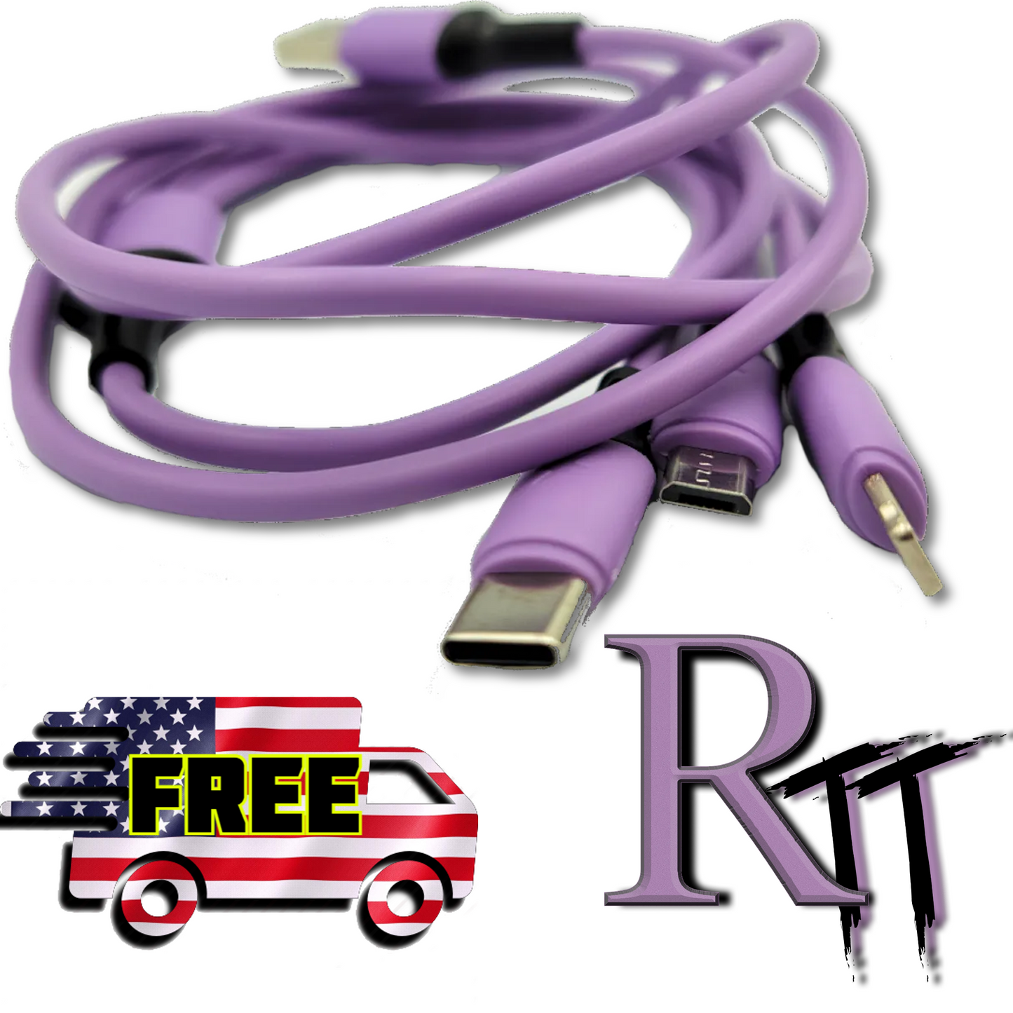 3 in 1 Fast Charging Phone Cable (3ft)