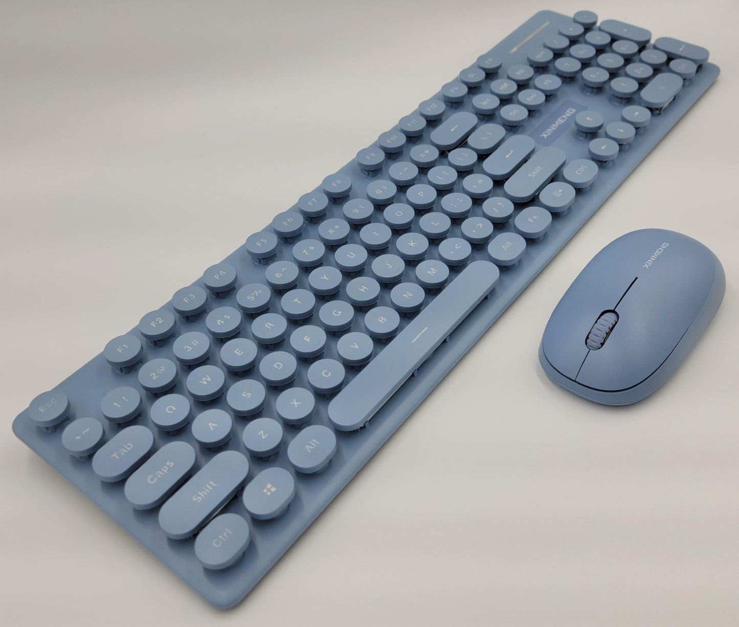 Mini 2.4G Wireless Keyboard and Mouse Combo Round Keys Computer Laptop Mac Apple