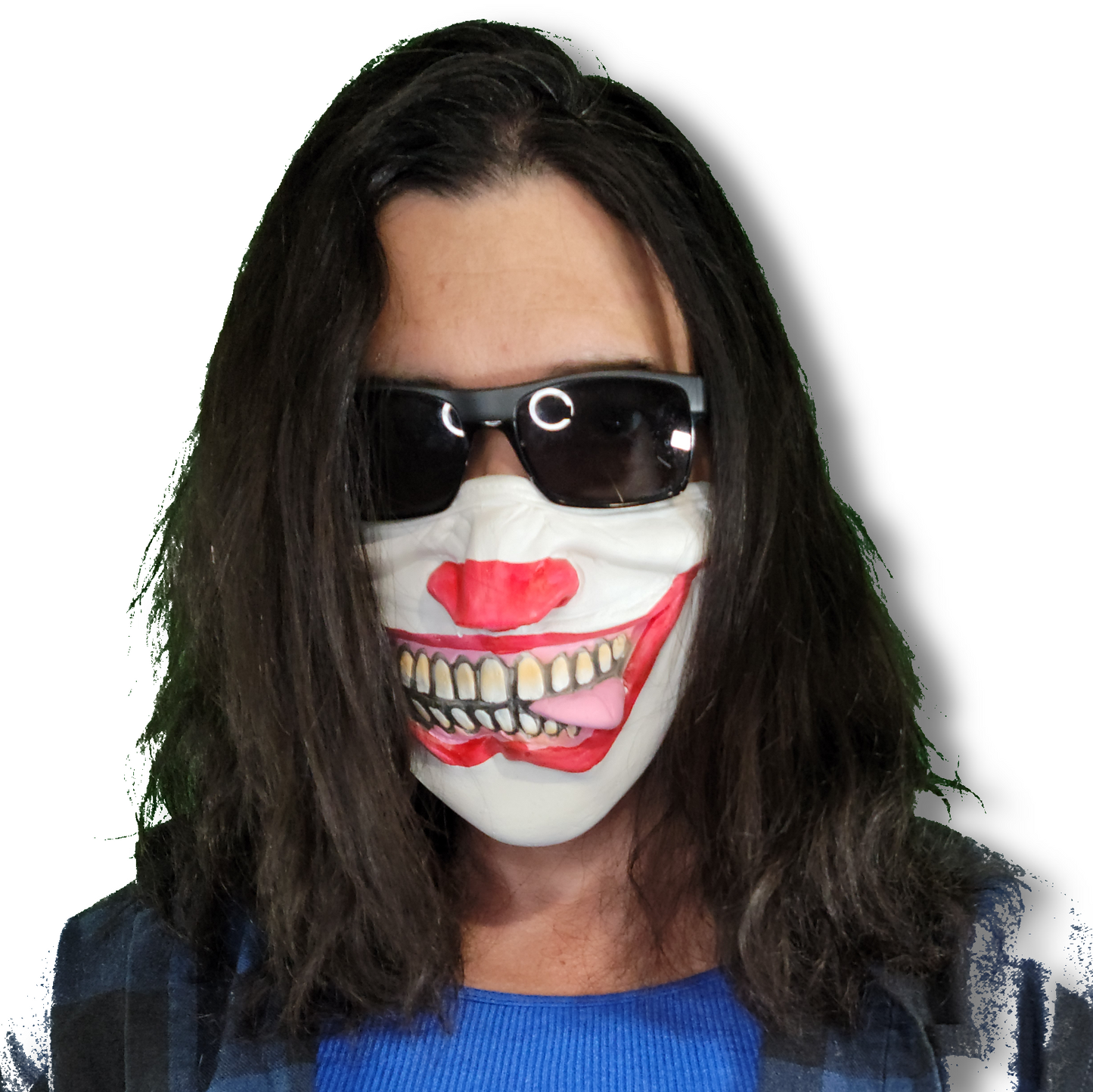 Halloween Clown Latex Mask Pennywise IT Joker Cosplay Costume Horror Scary Face