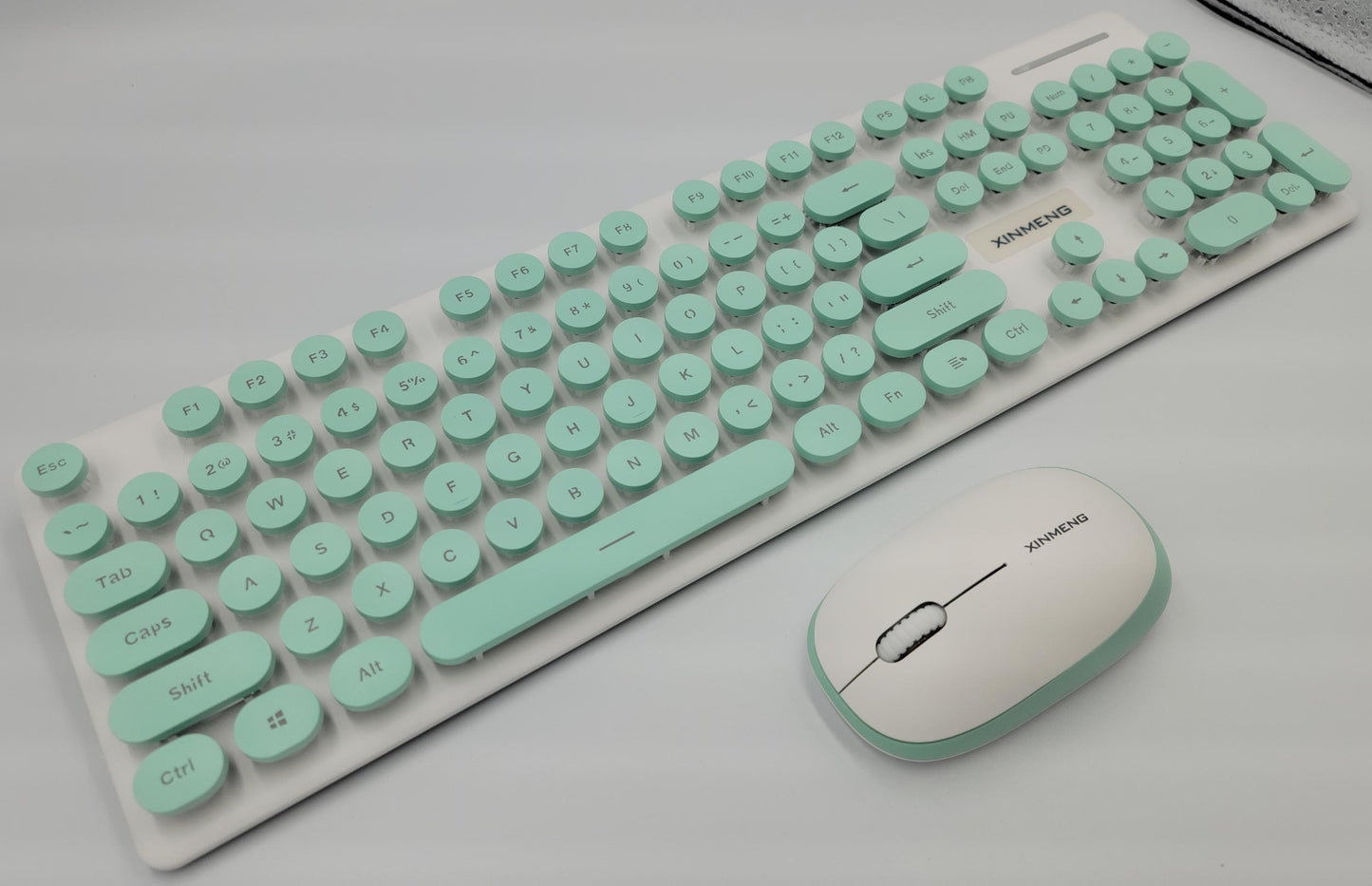 Mini 2.4G Wireless Keyboard and Mouse Combo Round Keys Computer Laptop Mac Apple