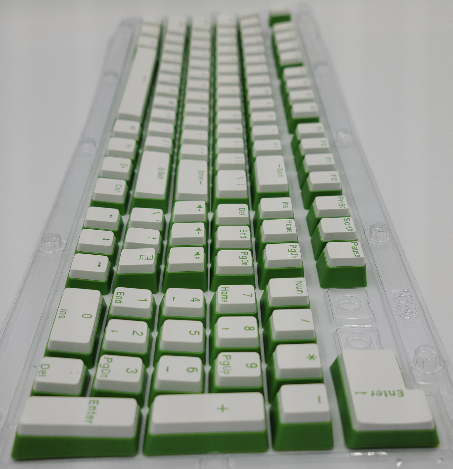 100% Full Size 104 Key Pink & Green Pudding Keycap Set for Mechanical Keybaords