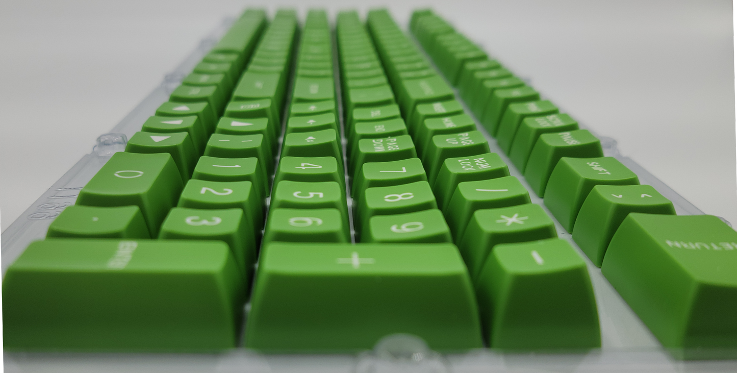 100% Full Size 104 Key Green Keycap Set for Mechanical Keybaords