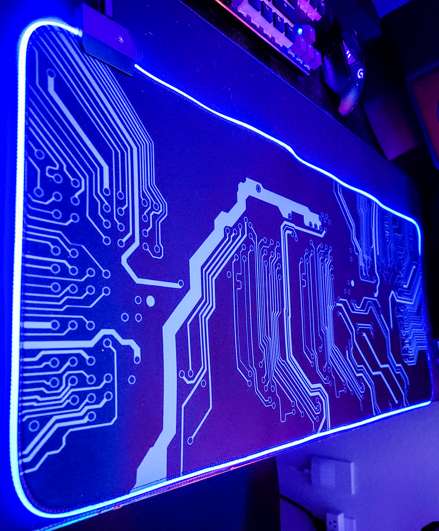 Circuit Board LED Gaming Mouse Pad
