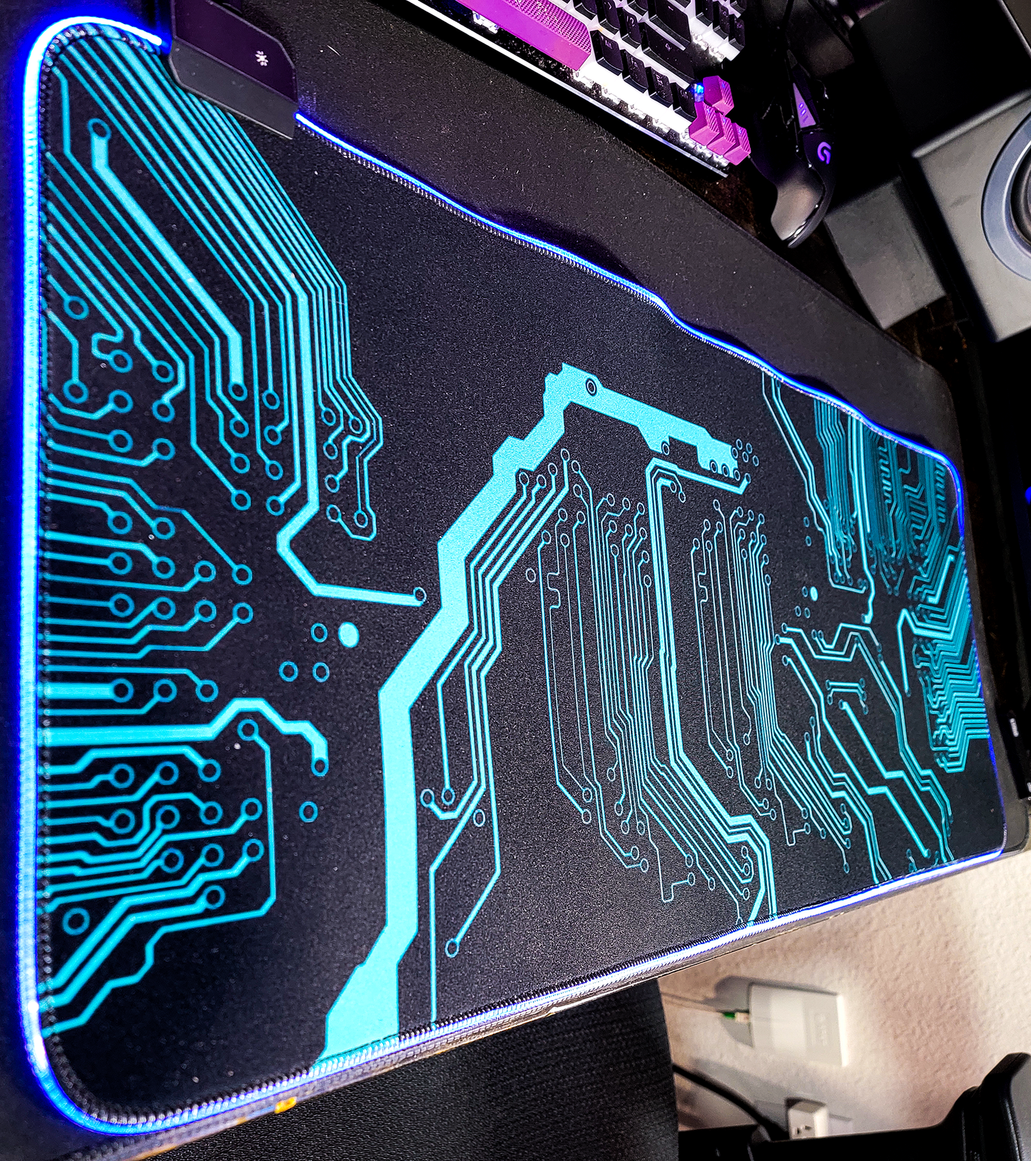 Circuit Board LED Gaming Mouse Pad