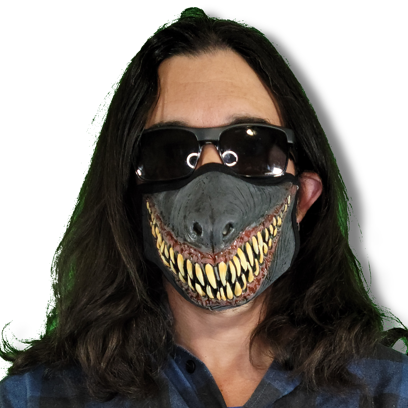 Latex Werewolf Face Mask Costume Cosplay Wolf Head Monster Alien Scary Halloween