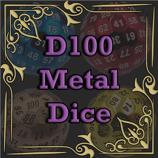 Button for D100 Metal DND Dice