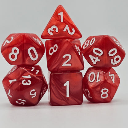 42 Piece DND Dice Set + 6 Velvet Dice Bags