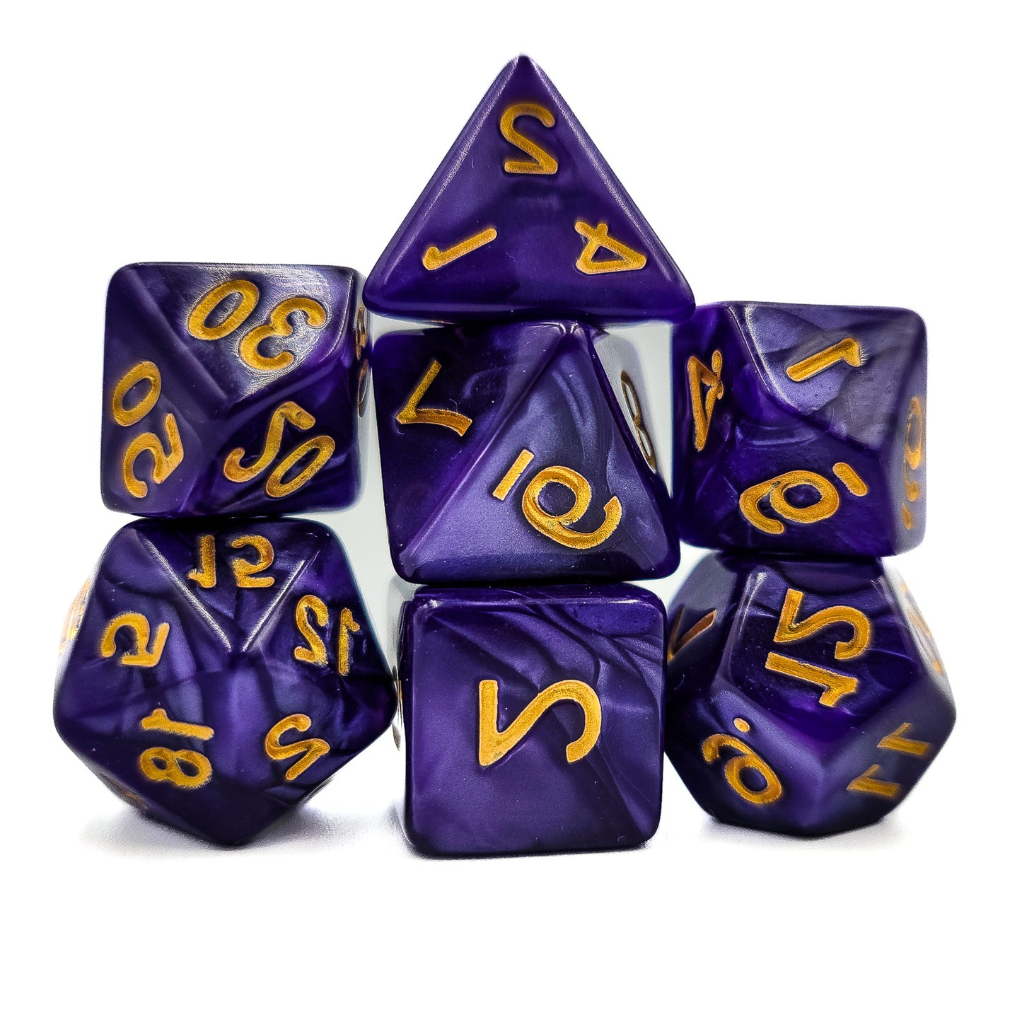 42 Piece DND Dice Set + 6 Velvet Dice Bags