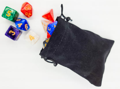 42 Piece DND Dice Set + 6 Velvet Dice Bags