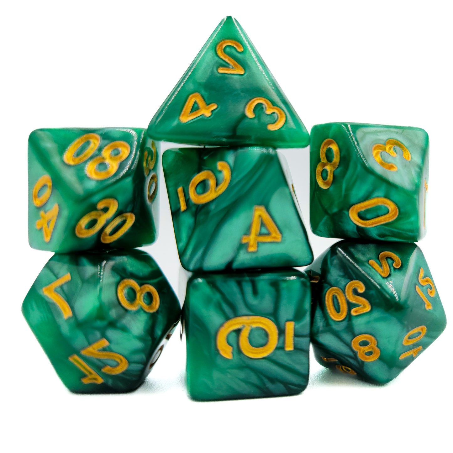 42 Piece DND Dice Set + 6 Velvet Dice Bags