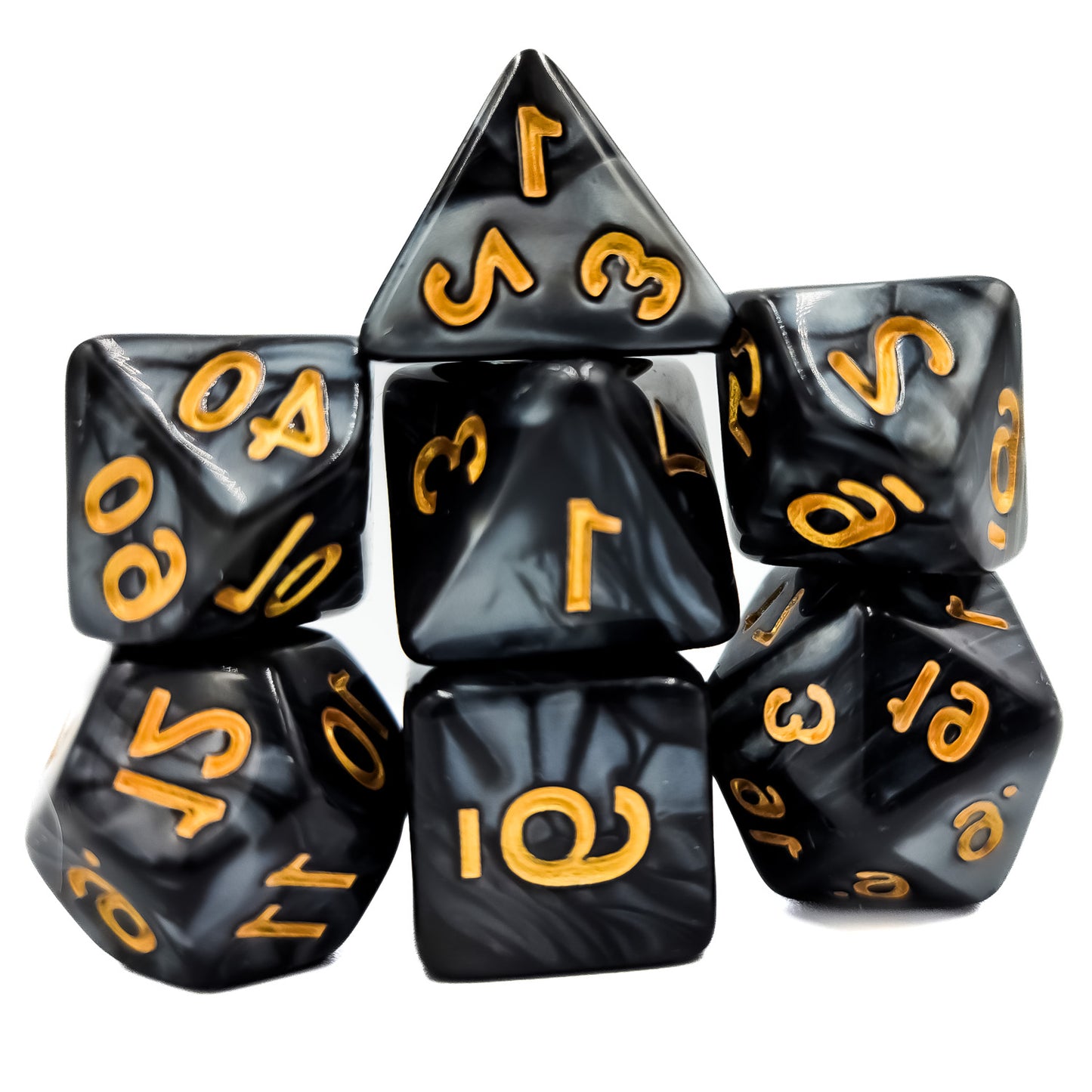 42 Piece DND Dice Set + 6 Velvet Dice Bags