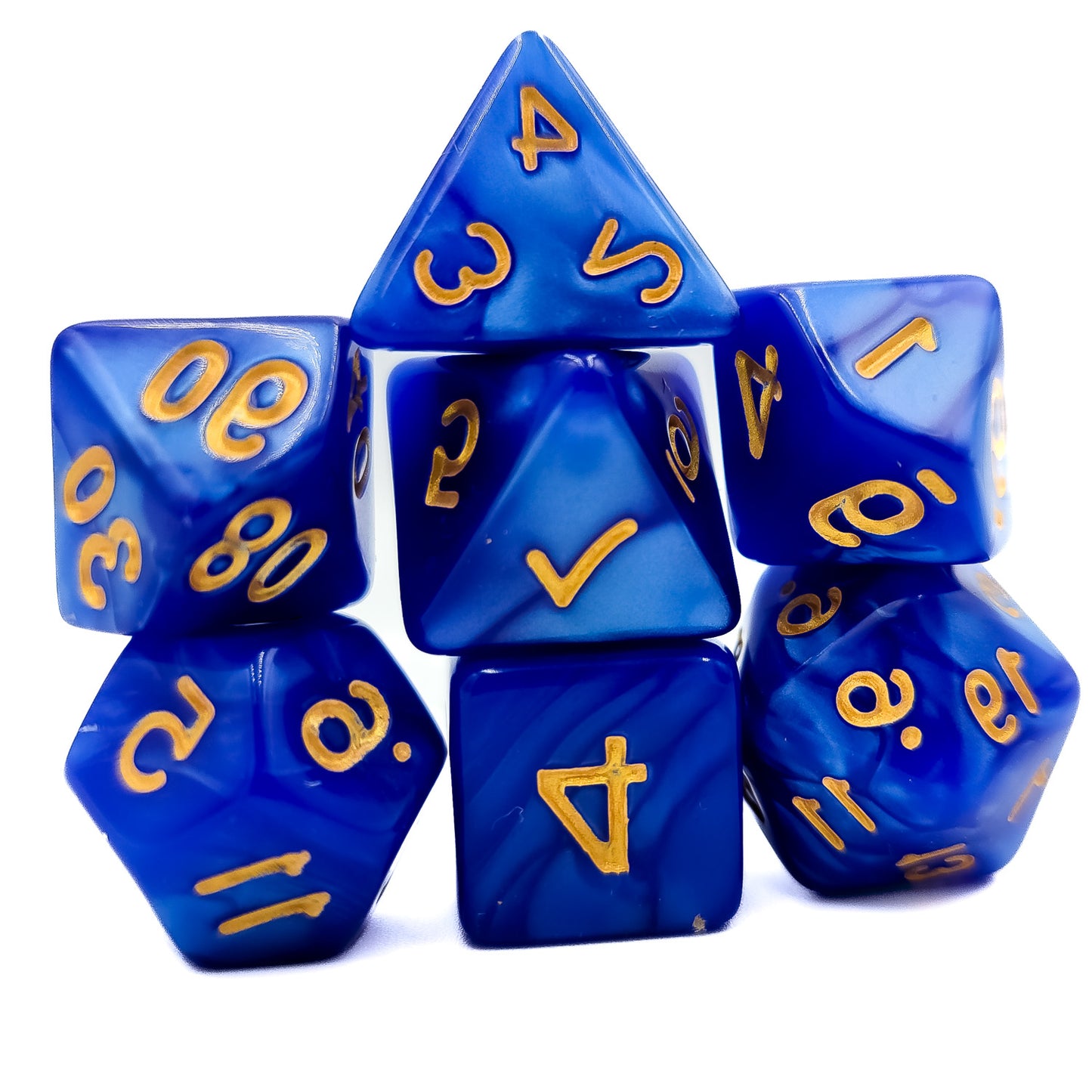 42 Piece DND Dice Set + 6 Velvet Dice Bags