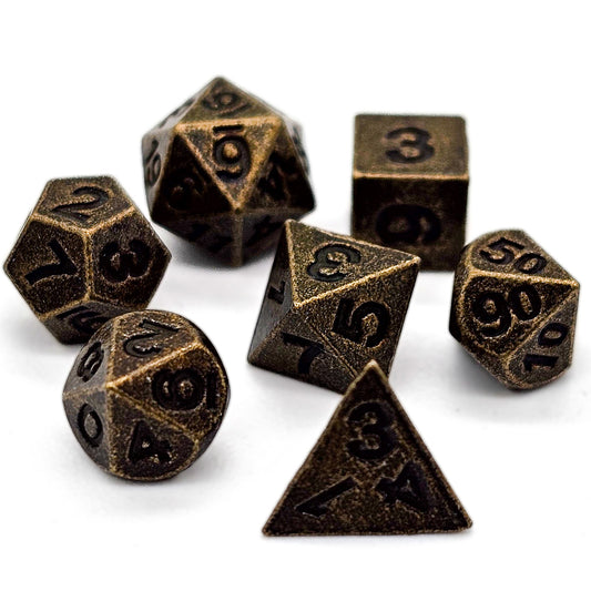 6mm  Mini Copper Metal DND Dice Set