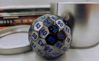 Black & Blue Metal D100 DND Dice