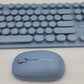 Mini 2.4G Wireless Keyboard and Mouse Combo Round Keys Computer Laptop Mac Apple